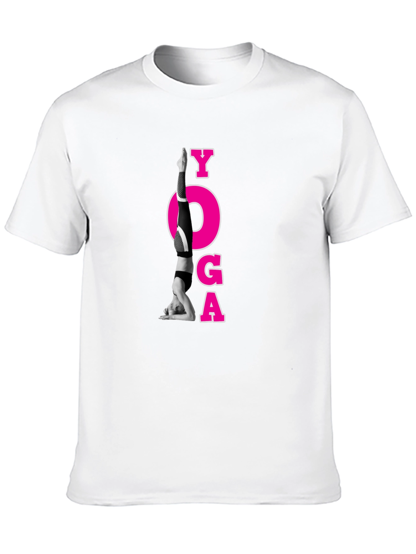 Yoga Pose Graphic Black T-Shirt