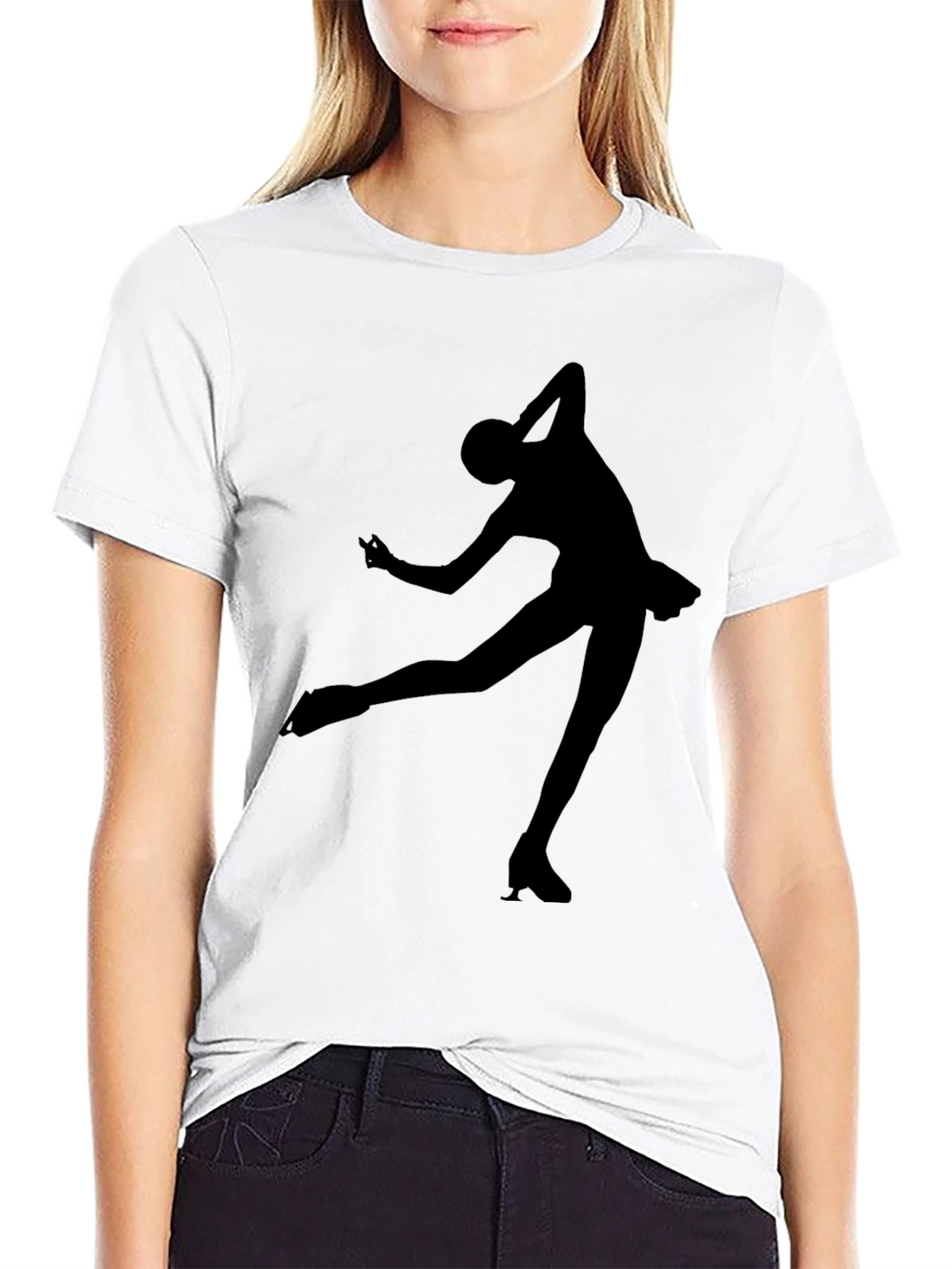 Figure Skating Silhouette T-Shirt