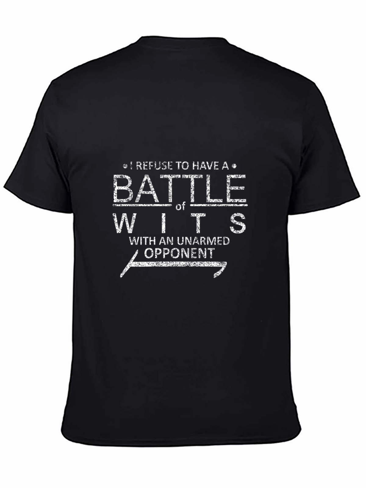 Funny Battle of Wits Graphic Tee