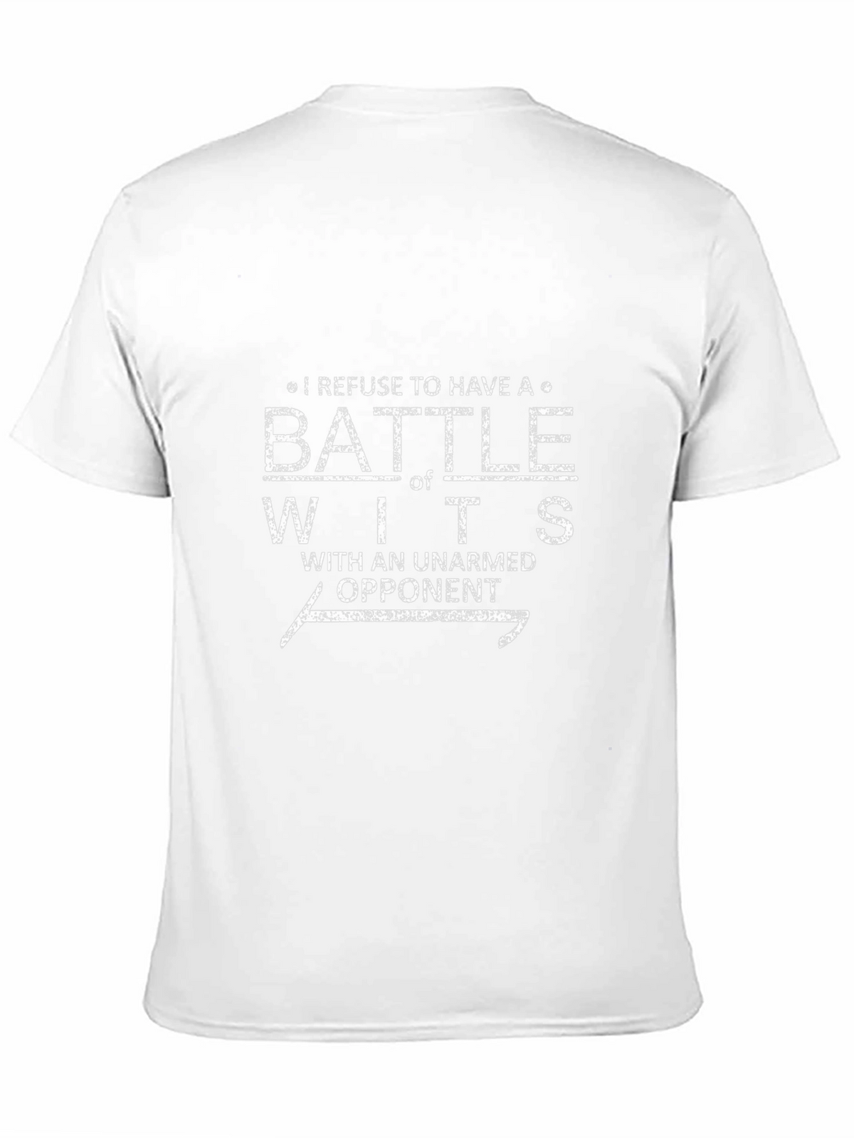 Funny Battle of Wits Graphic Tee