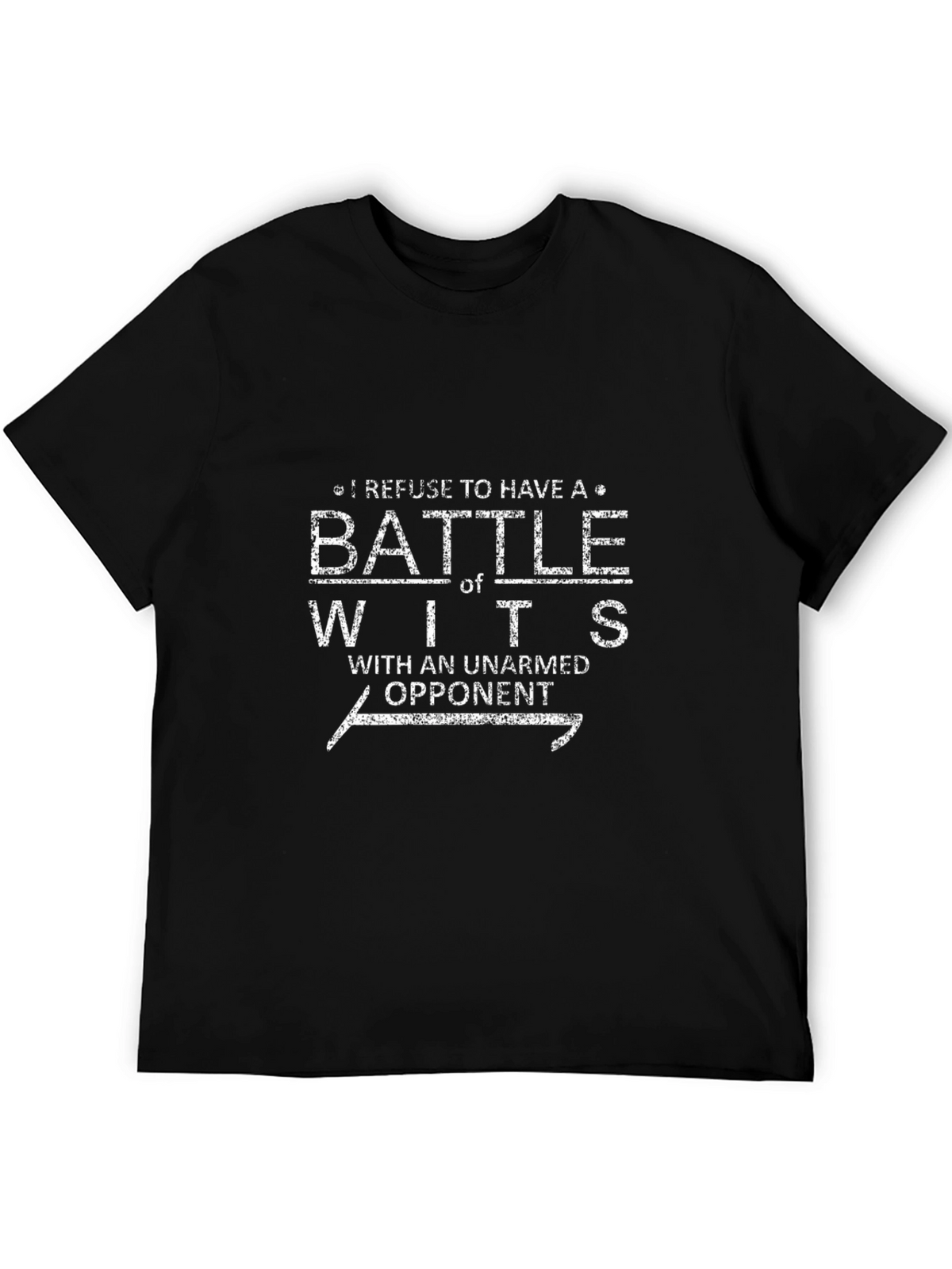 Funny Battle of Wits Graphic Tee
