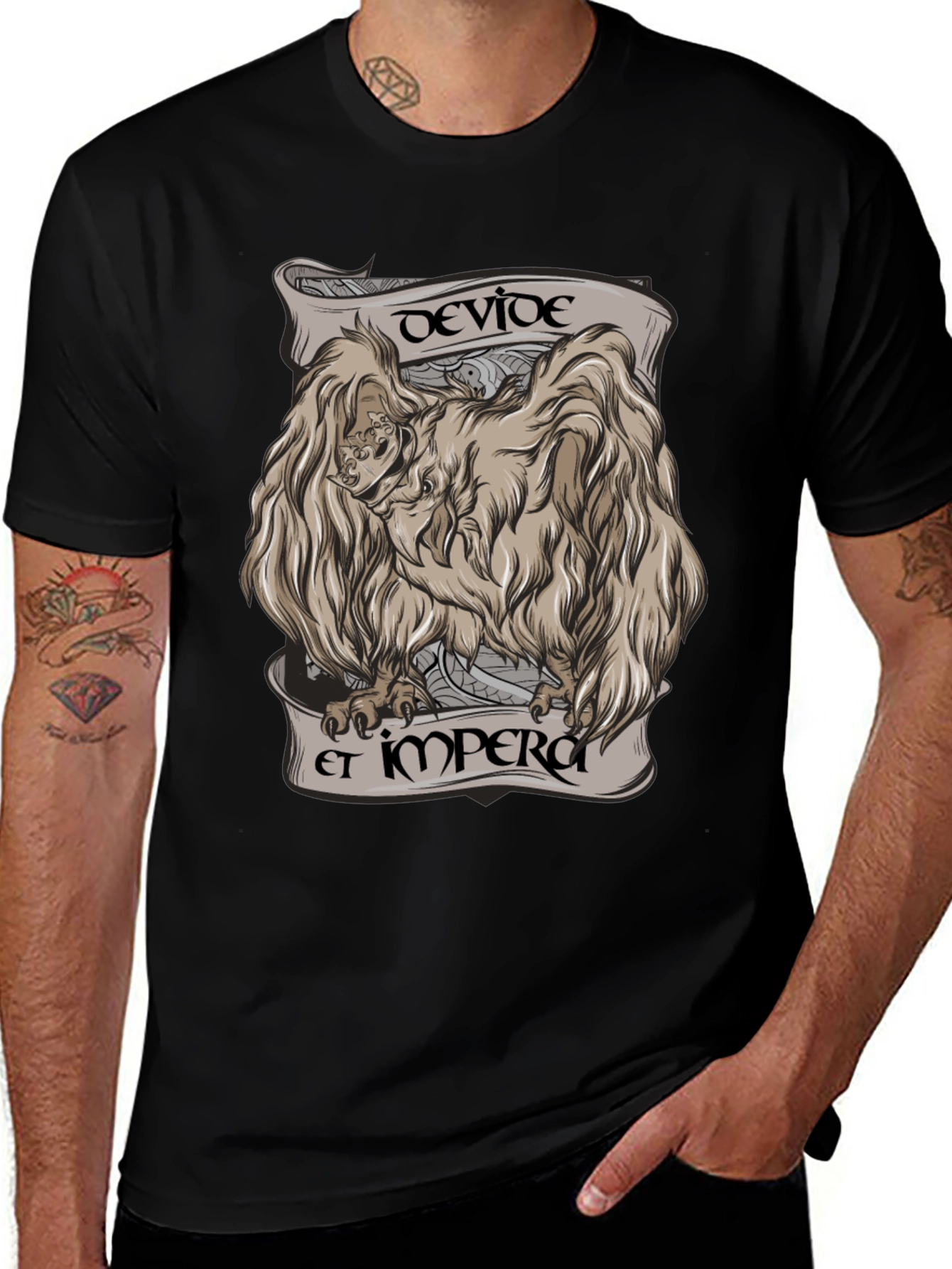 Divide Et Impera Graphic Tee - Black
