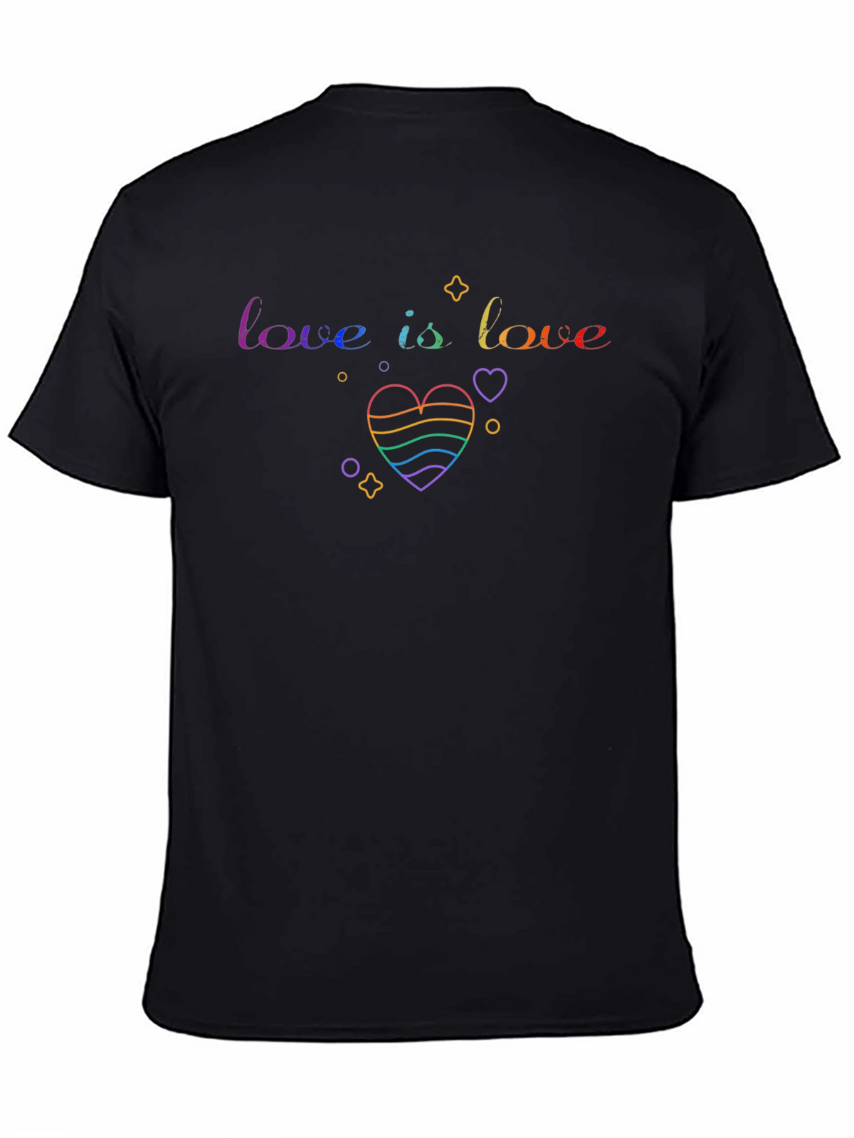 Love is Love Rainbow Heart Graphic Tee