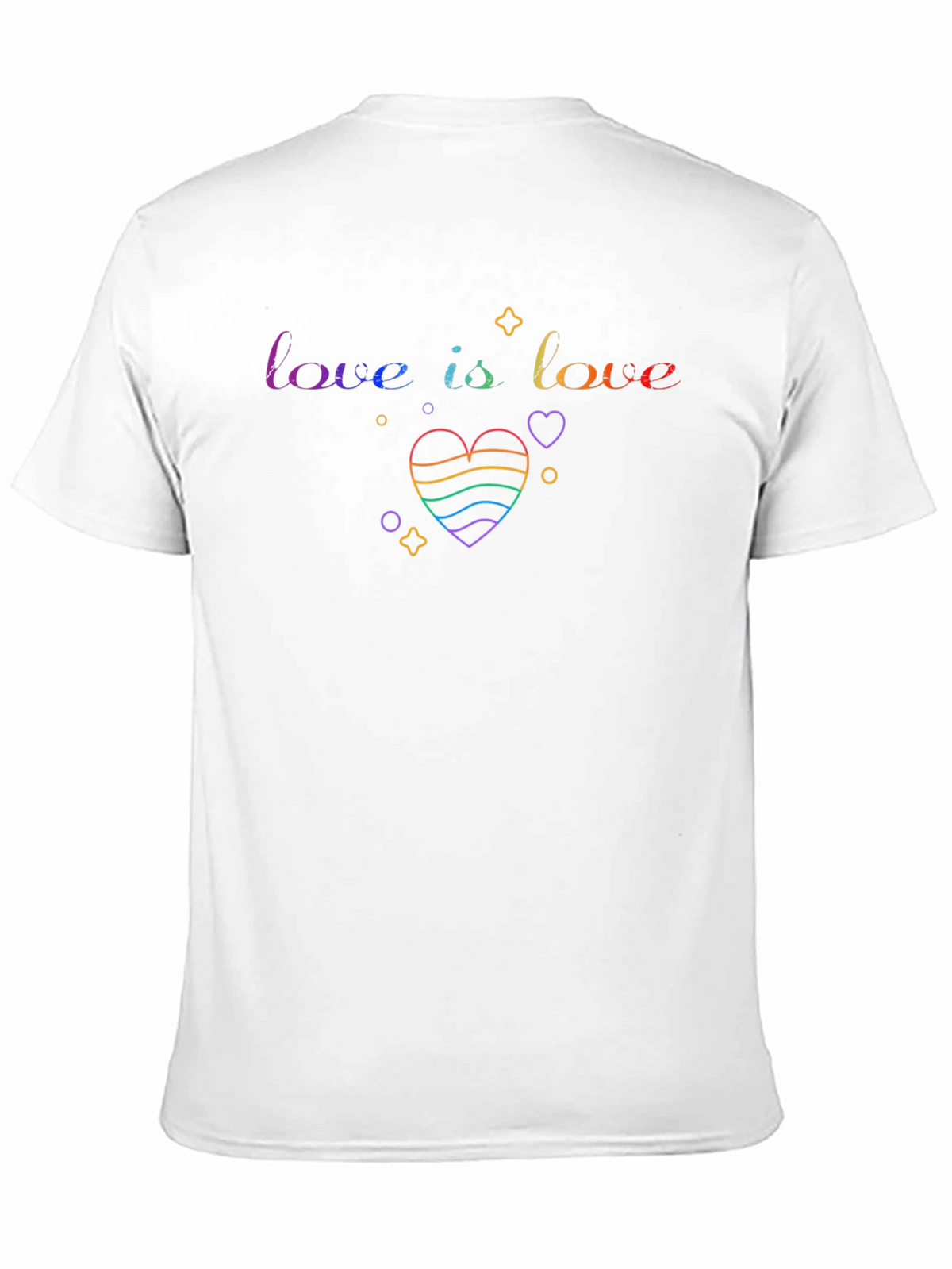 Love is Love Rainbow Heart Graphic Tee