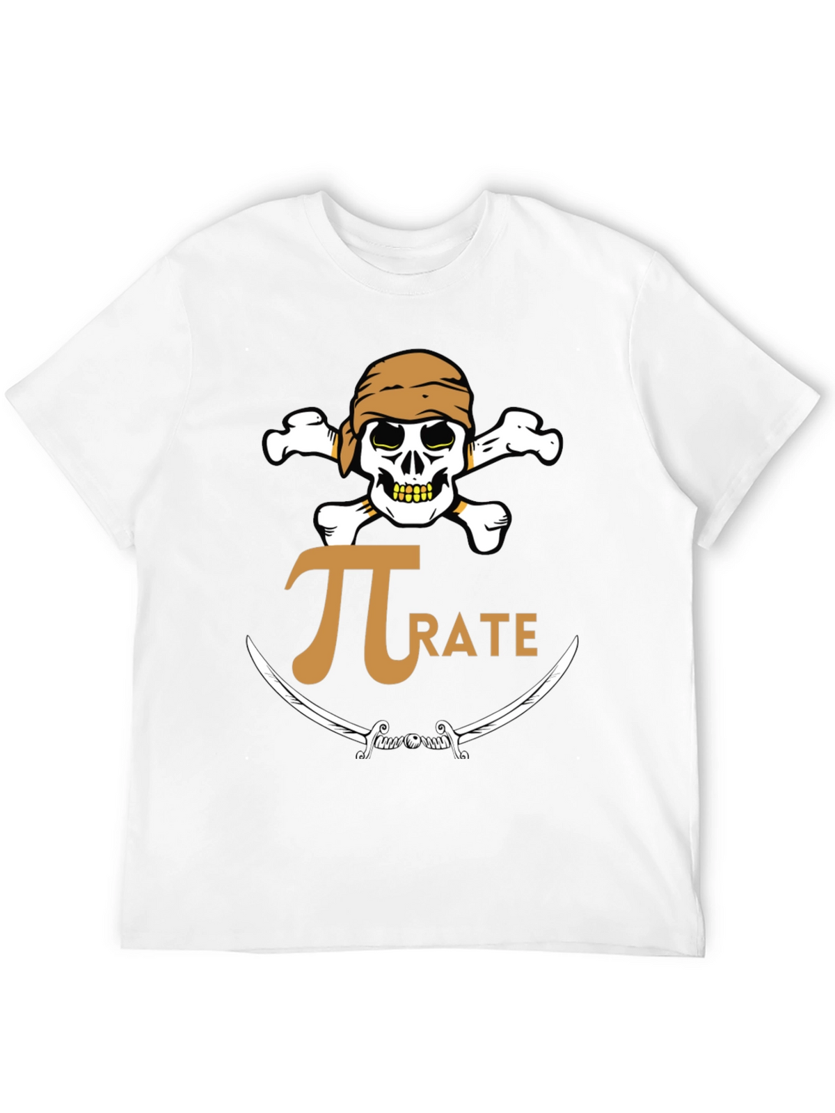 Pirate Pi Math T-Shirt - Black Graphic Tee