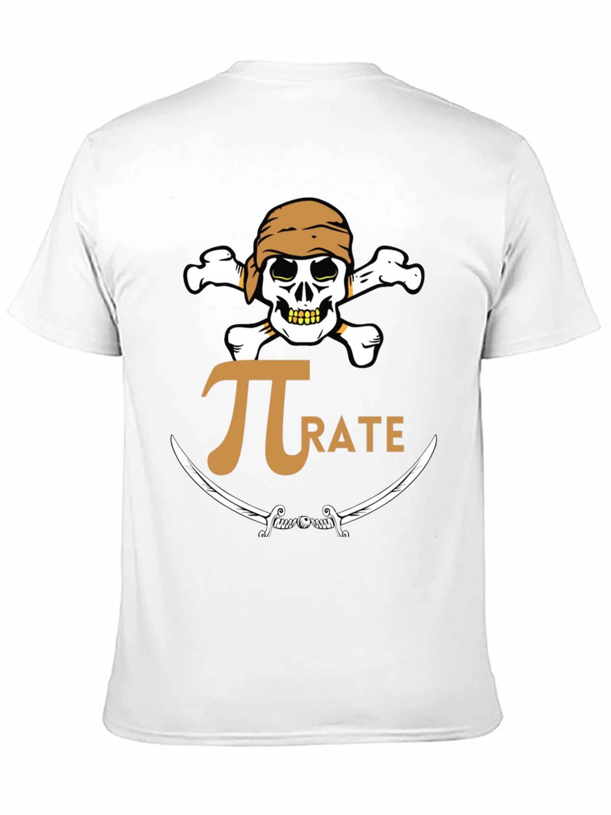 Pirate Pi Math T-Shirt - Black Graphic Tee
