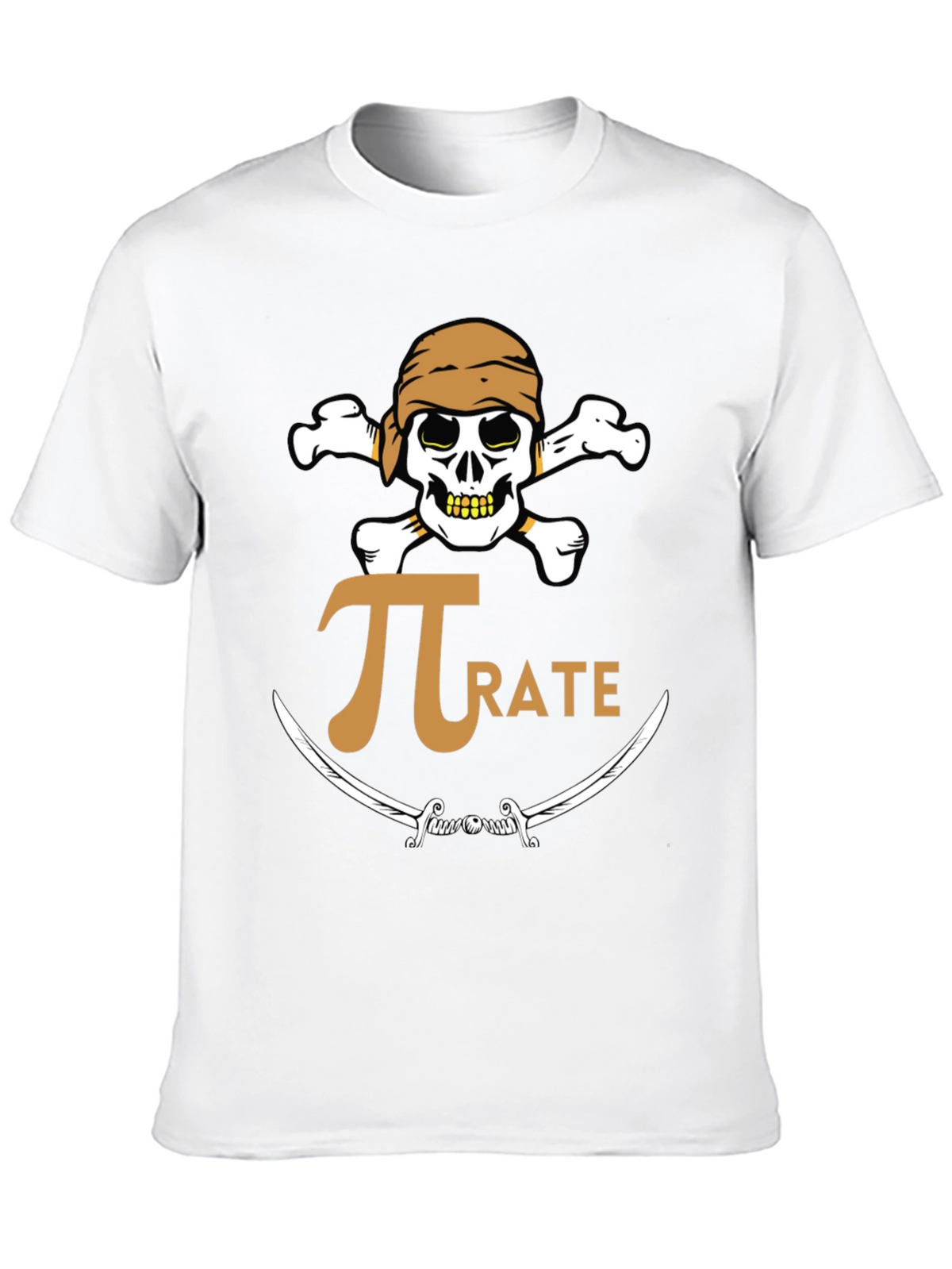 Pirate Pi Math T-Shirt - Black Graphic Tee
