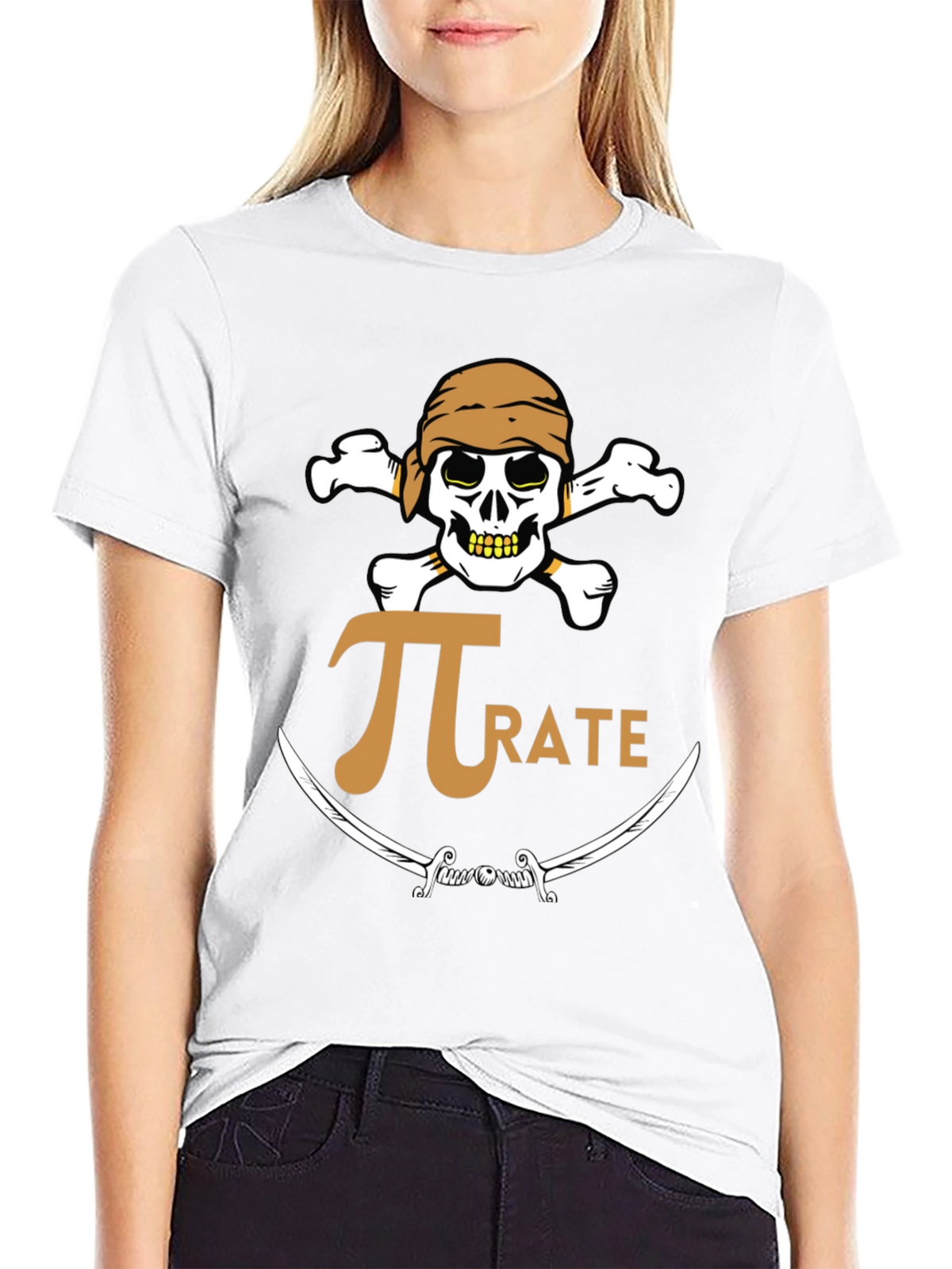 Pirate Pi Math T-Shirt - Black Graphic Tee