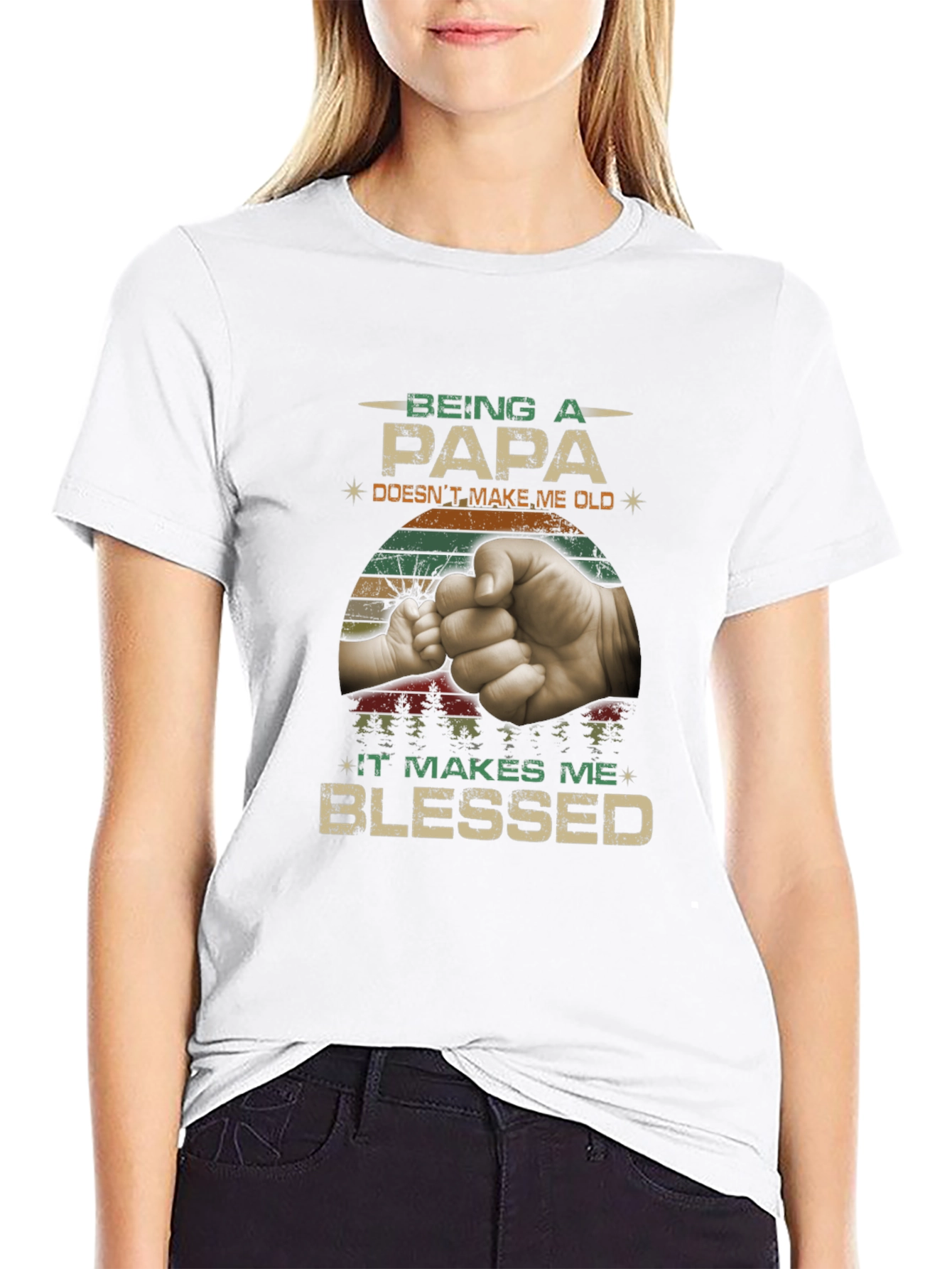 Being a Papa Graphic Tee