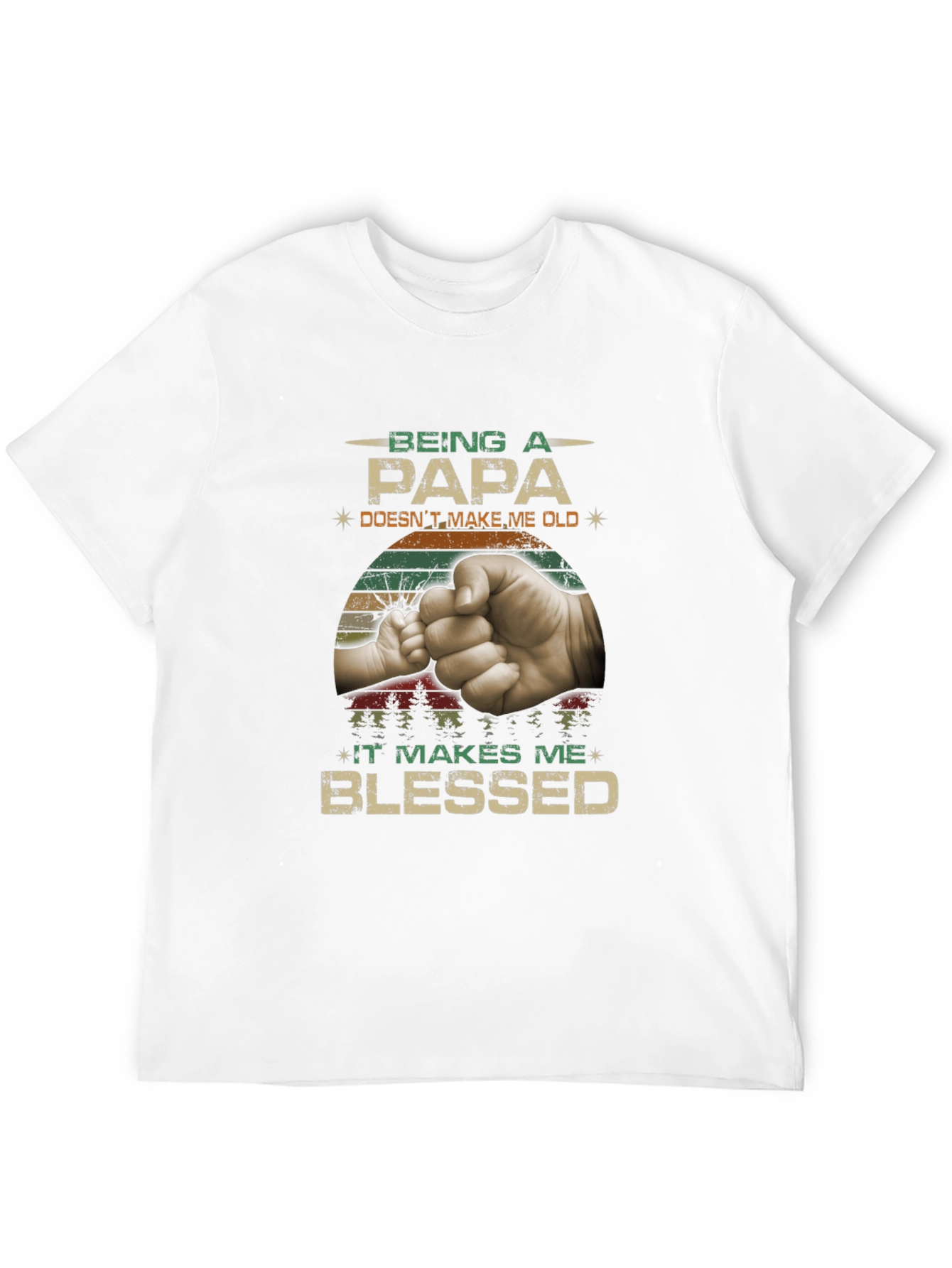 Being a Papa Graphic Tee
