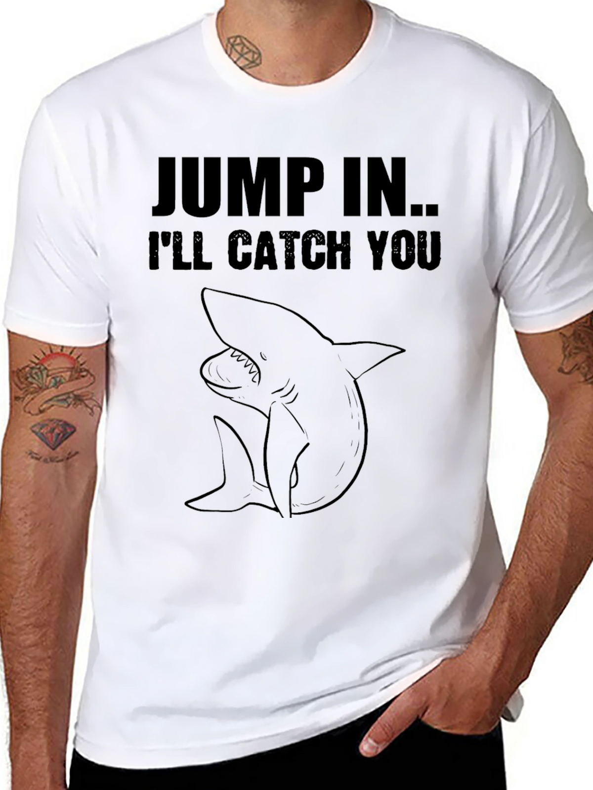 Jump In Shark Graphic Tee