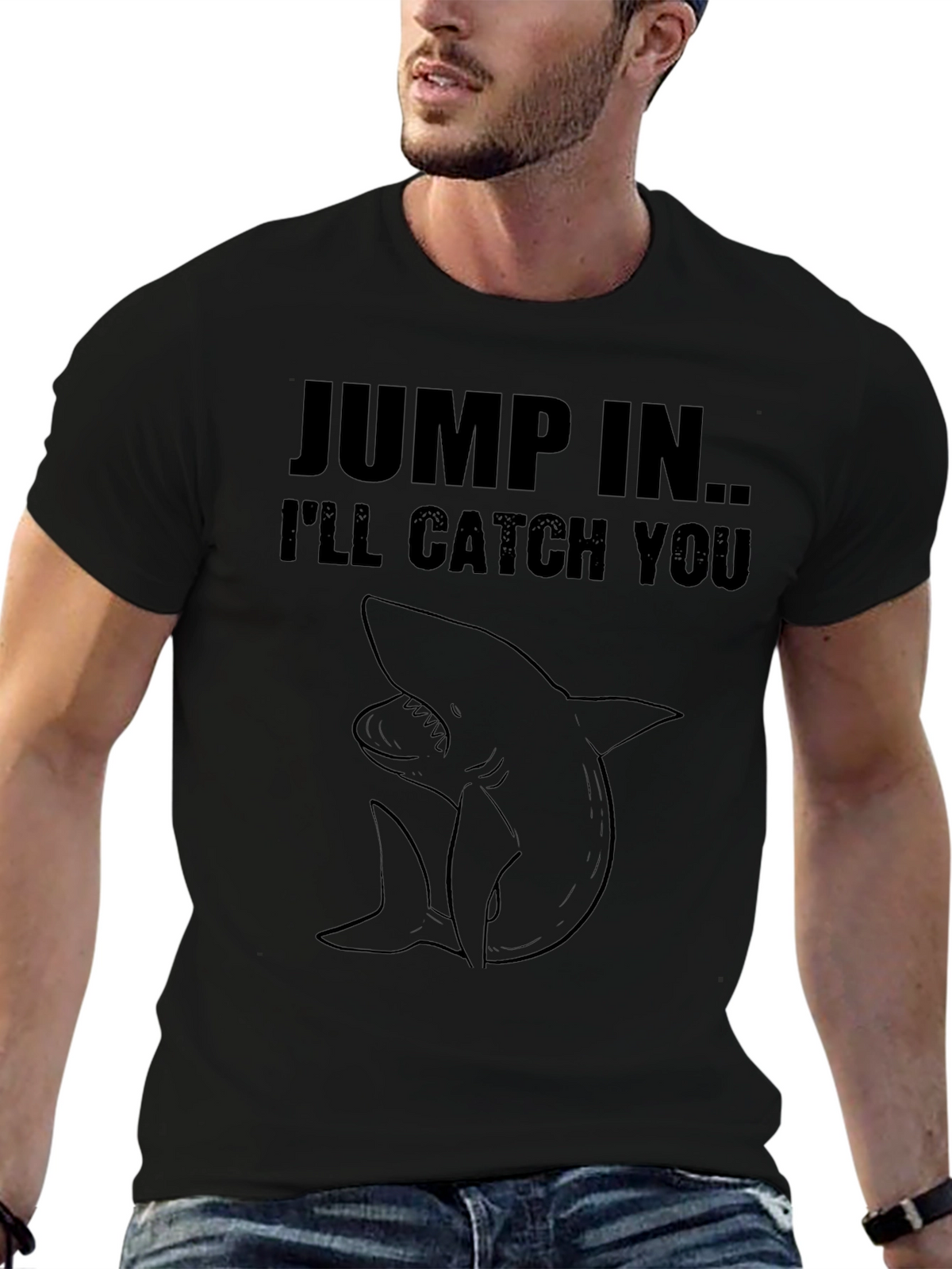 Jump In Shark Graphic Tee