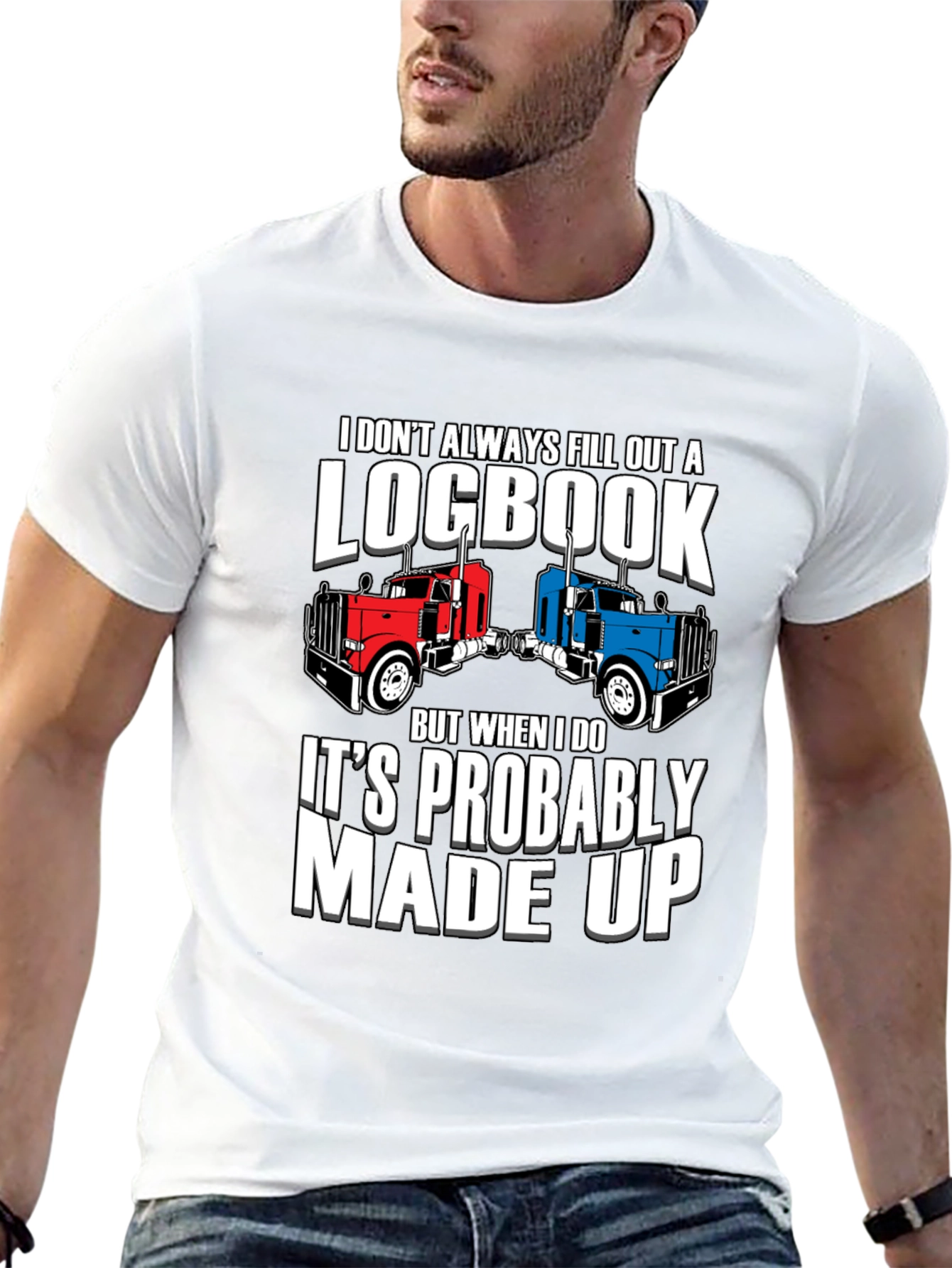 Funny Trucker Logbook T-Shirt