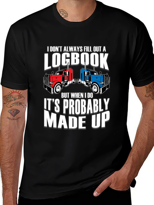 Funny Trucker Logbook T-Shirt
