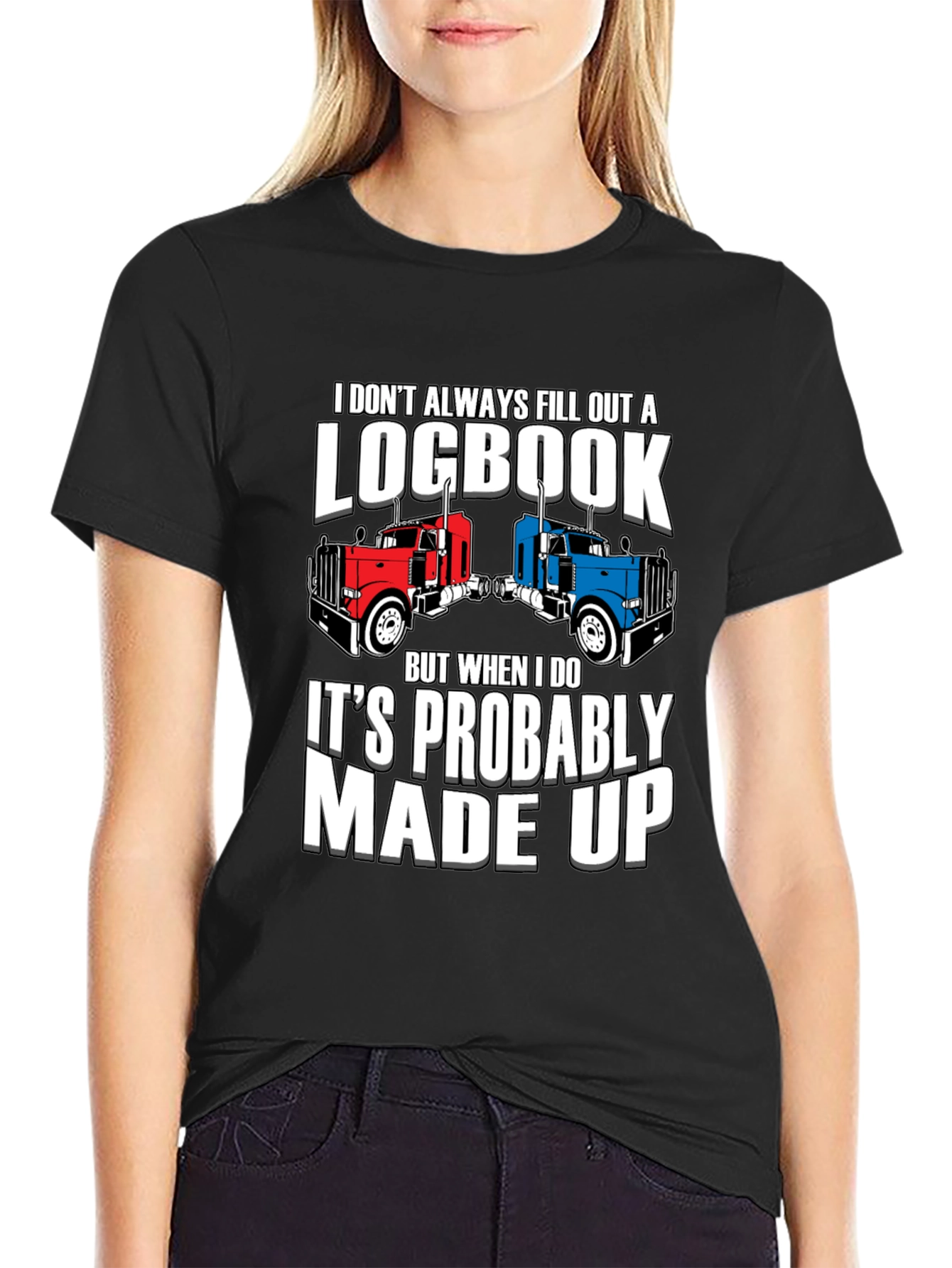 Funny Trucker Logbook T-Shirt