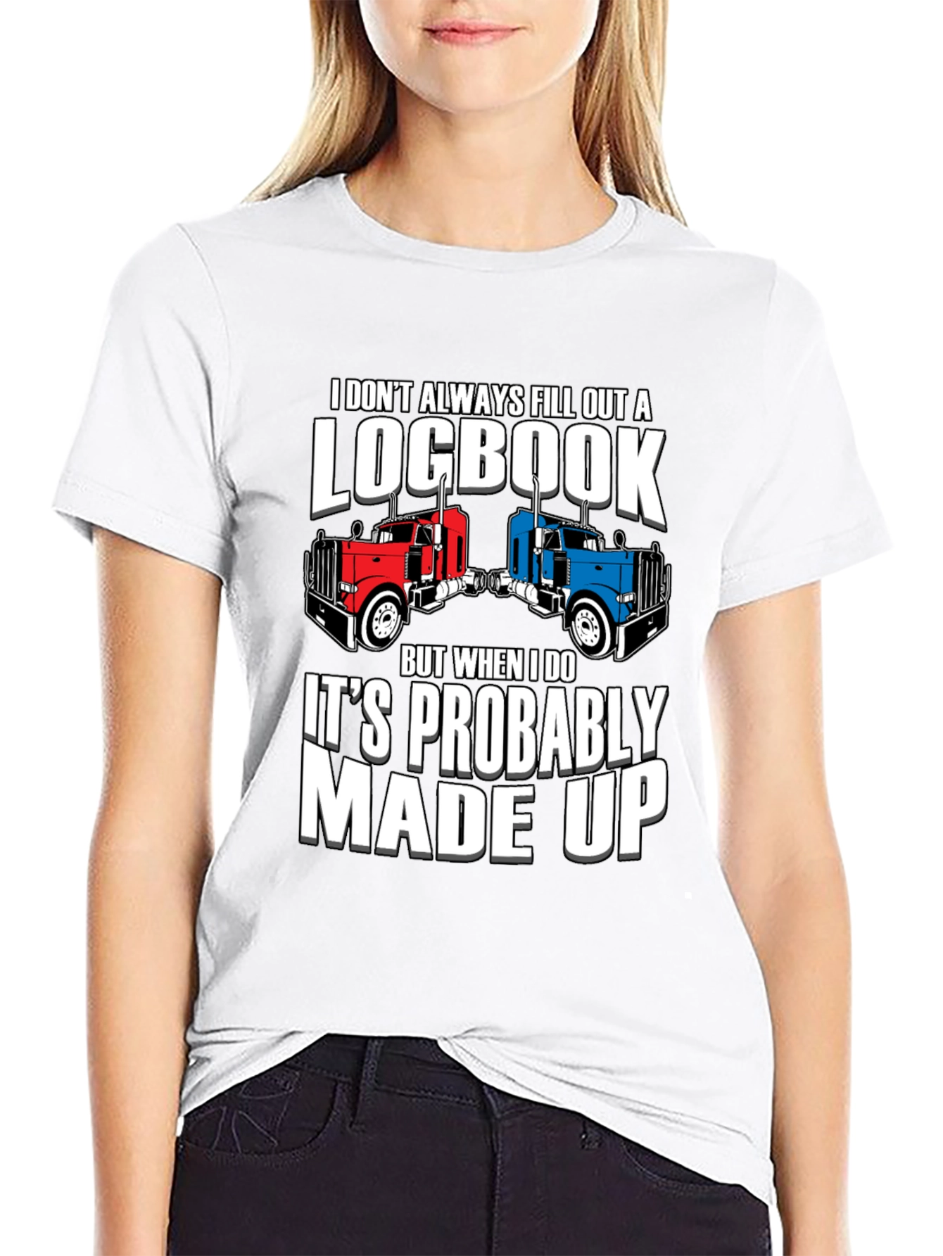 Funny Trucker Logbook T-Shirt
