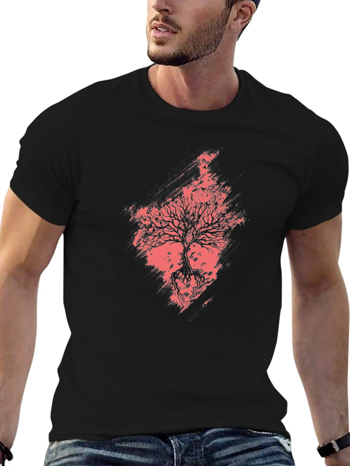 Tree of Life Graphic Black T-Shirt