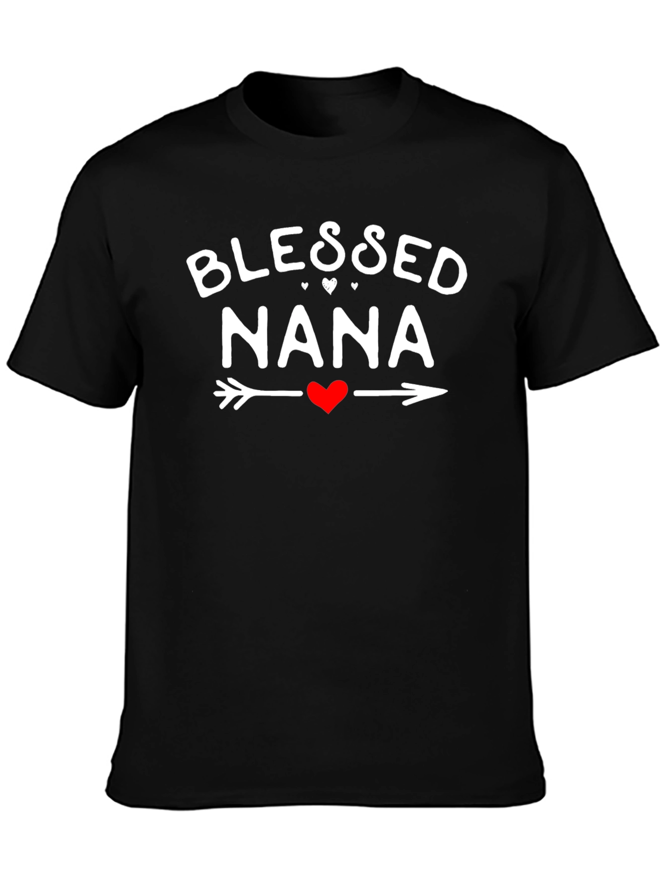 Blessed Nana Graphic T-Shirt - Black