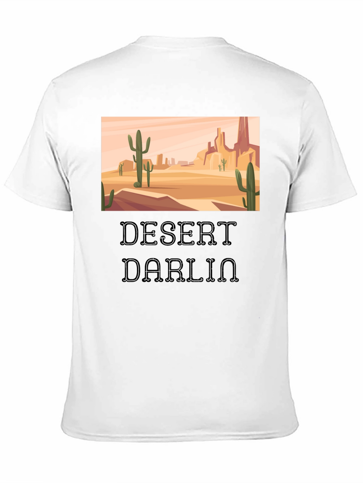 Desert Darlin Graphic Tee - Black Cotton T-Shirt
