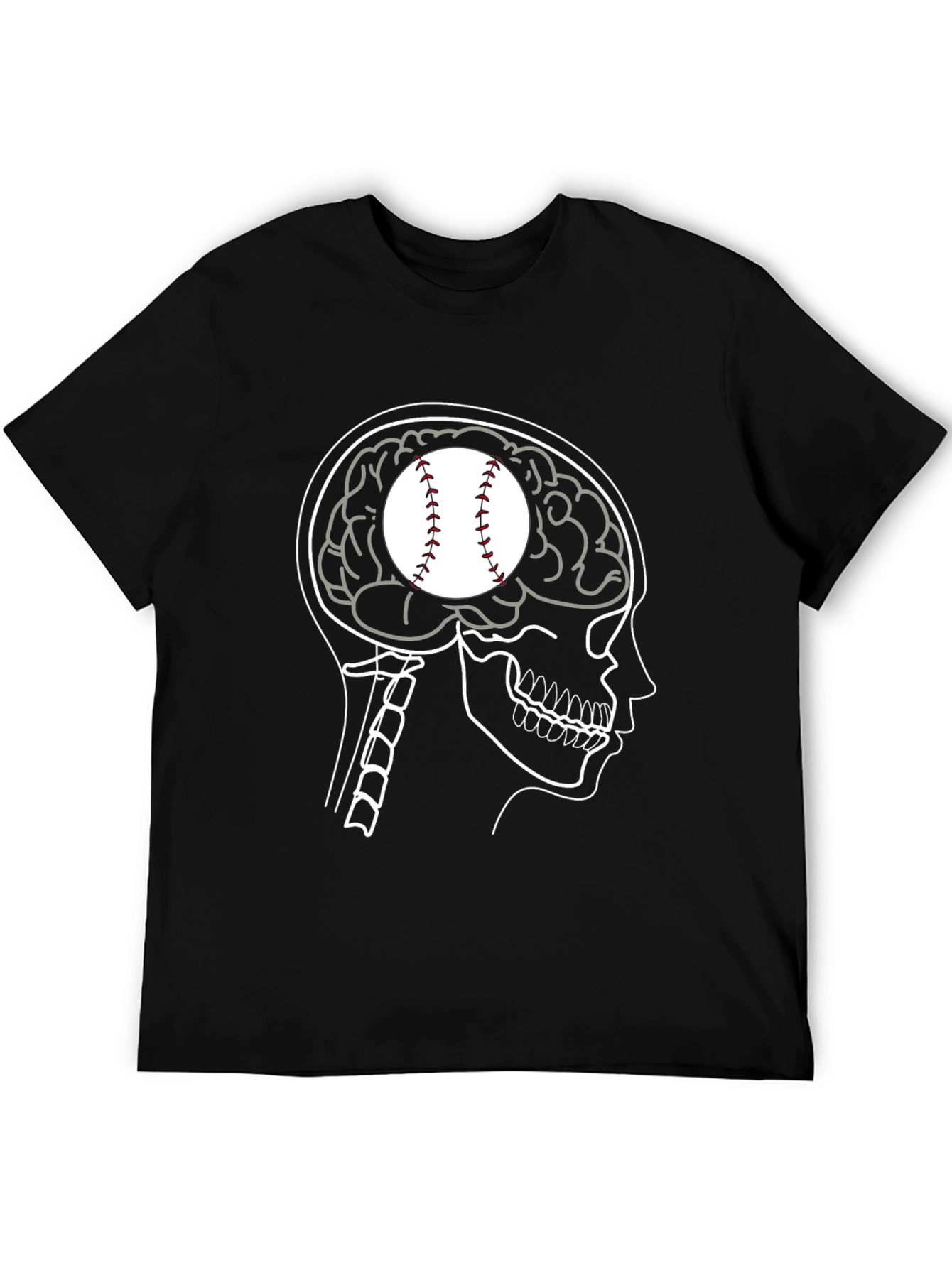Baseball Brain T-Shirt - Funny Sports Tee