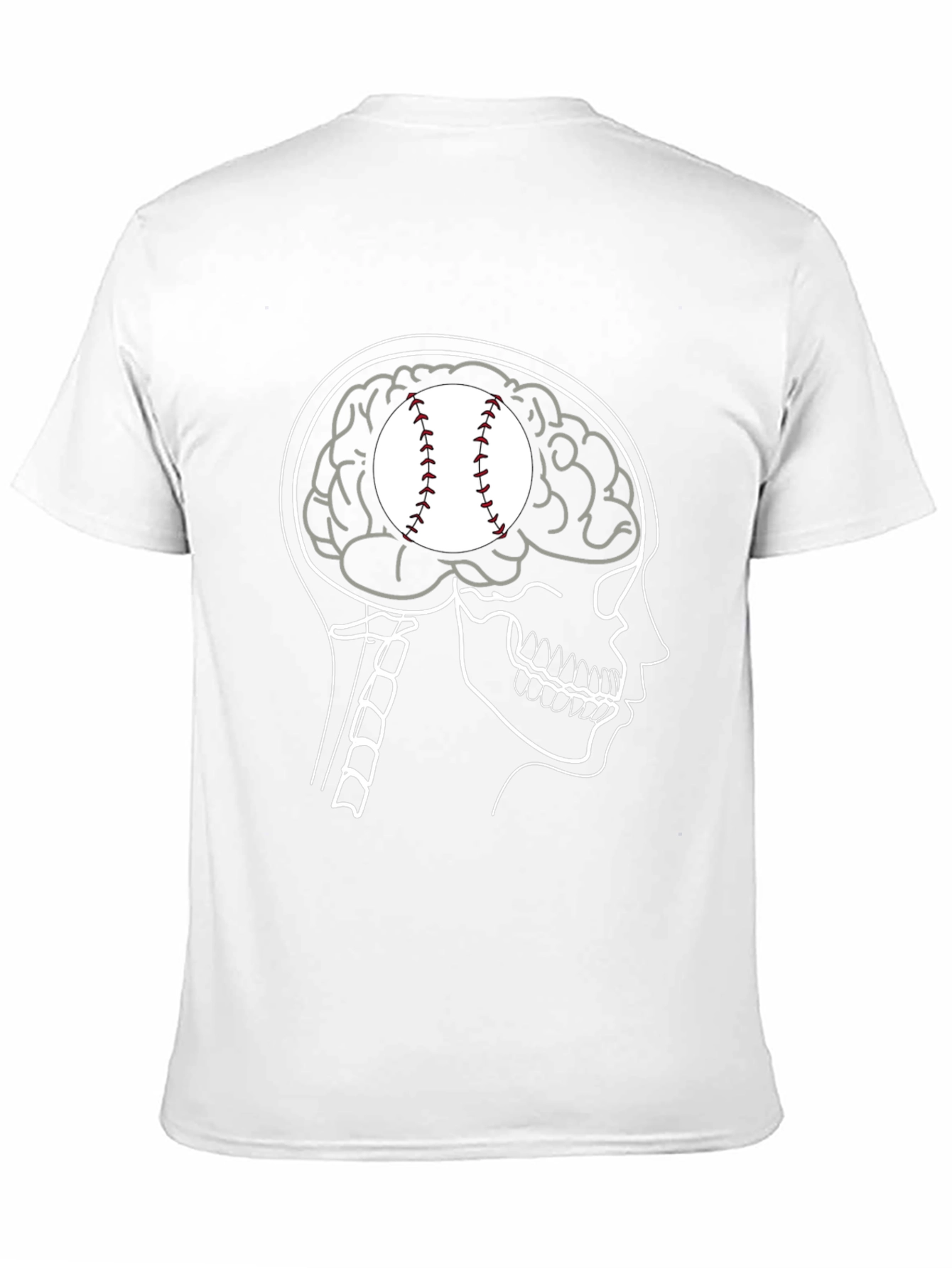 Baseball Brain T-Shirt - Funny Sports Tee