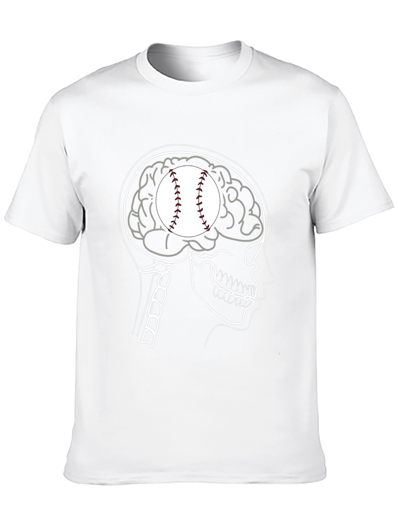 Baseball Brain T-Shirt - Funny Sports Tee
