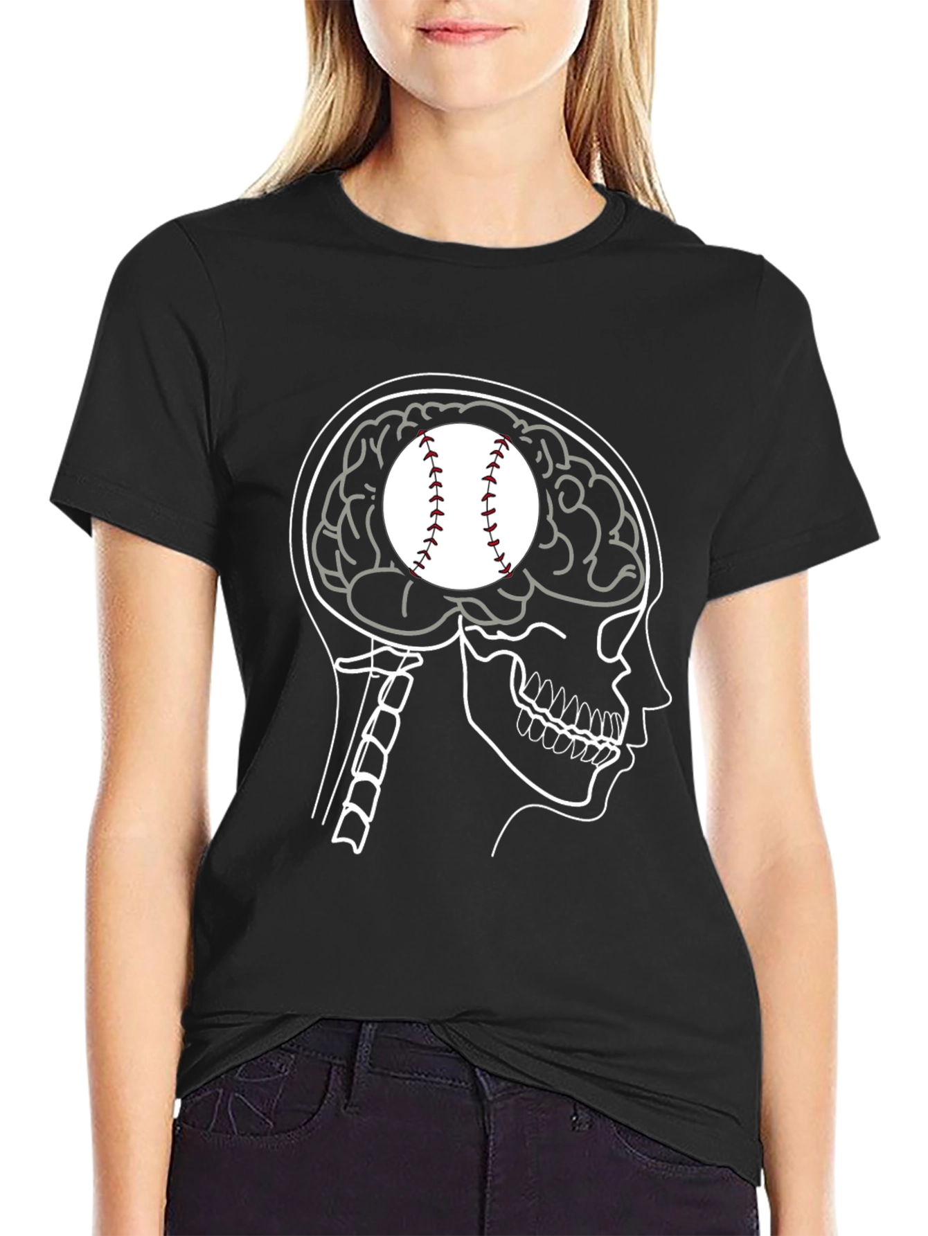 Baseball Brain T-Shirt - Funny Sports Tee