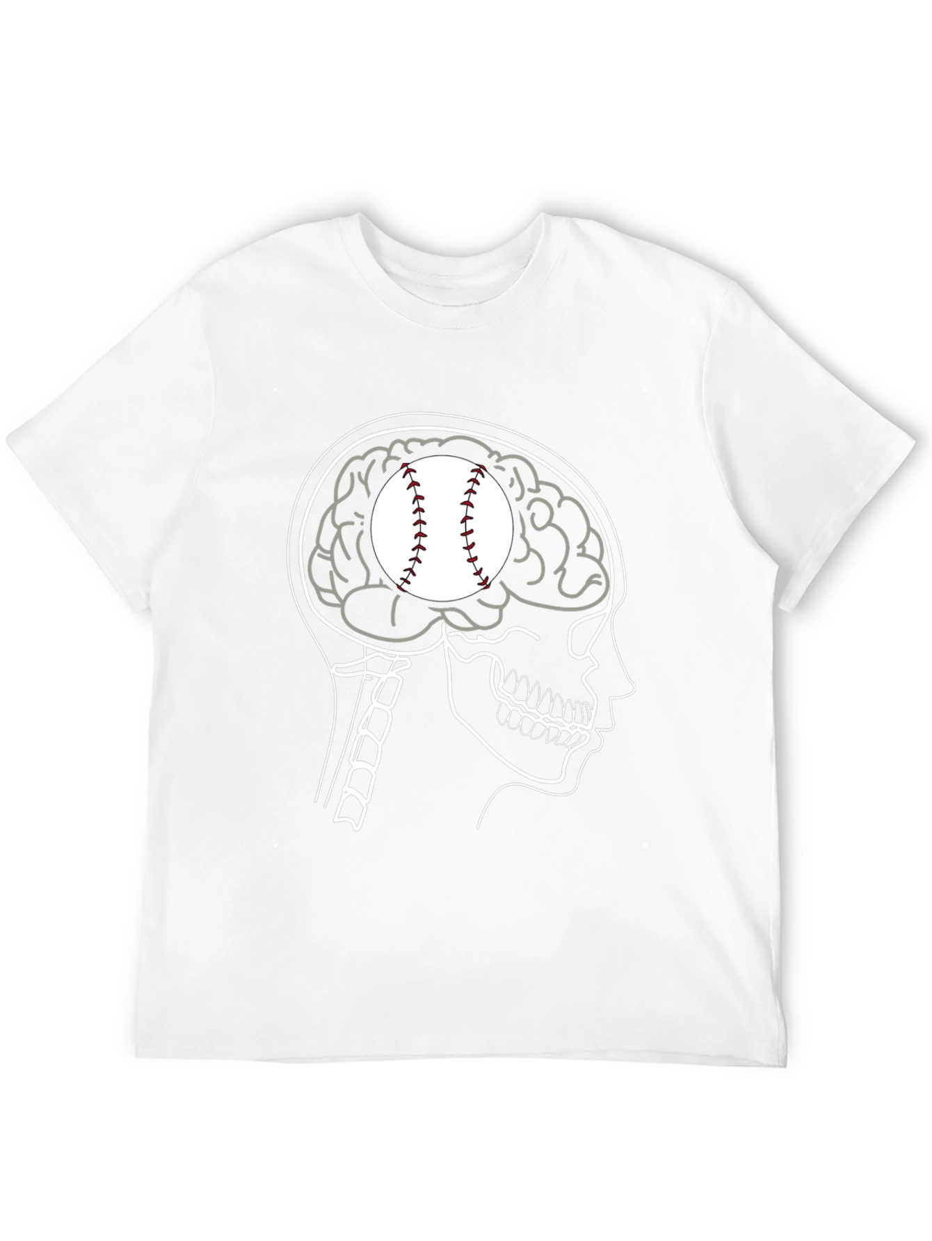 Baseball Brain T-Shirt - Funny Sports Tee