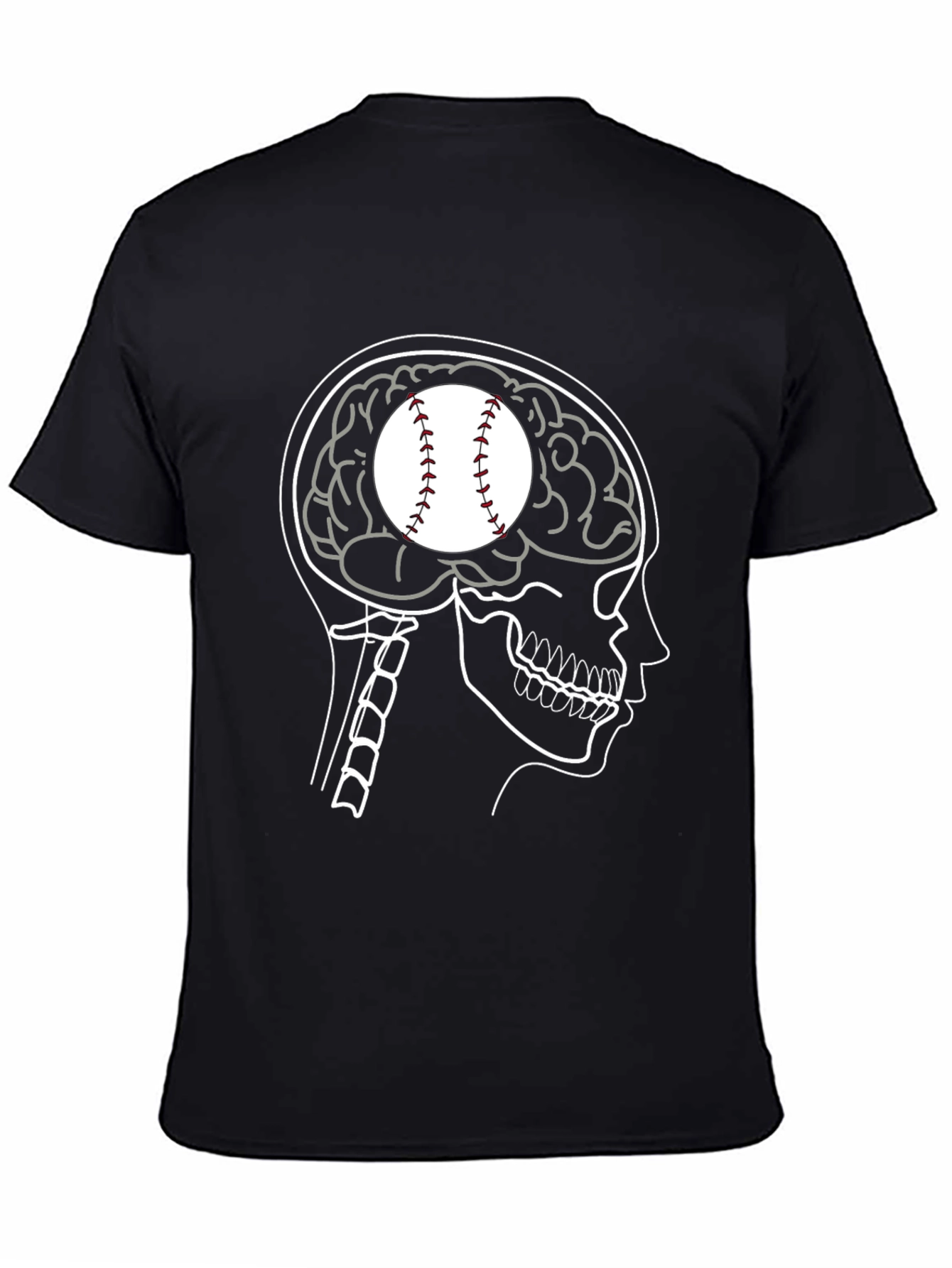 Baseball Brain T-Shirt - Funny Sports Tee