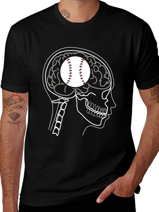 Baseball Brain T-Shirt - Funny Sports Tee
