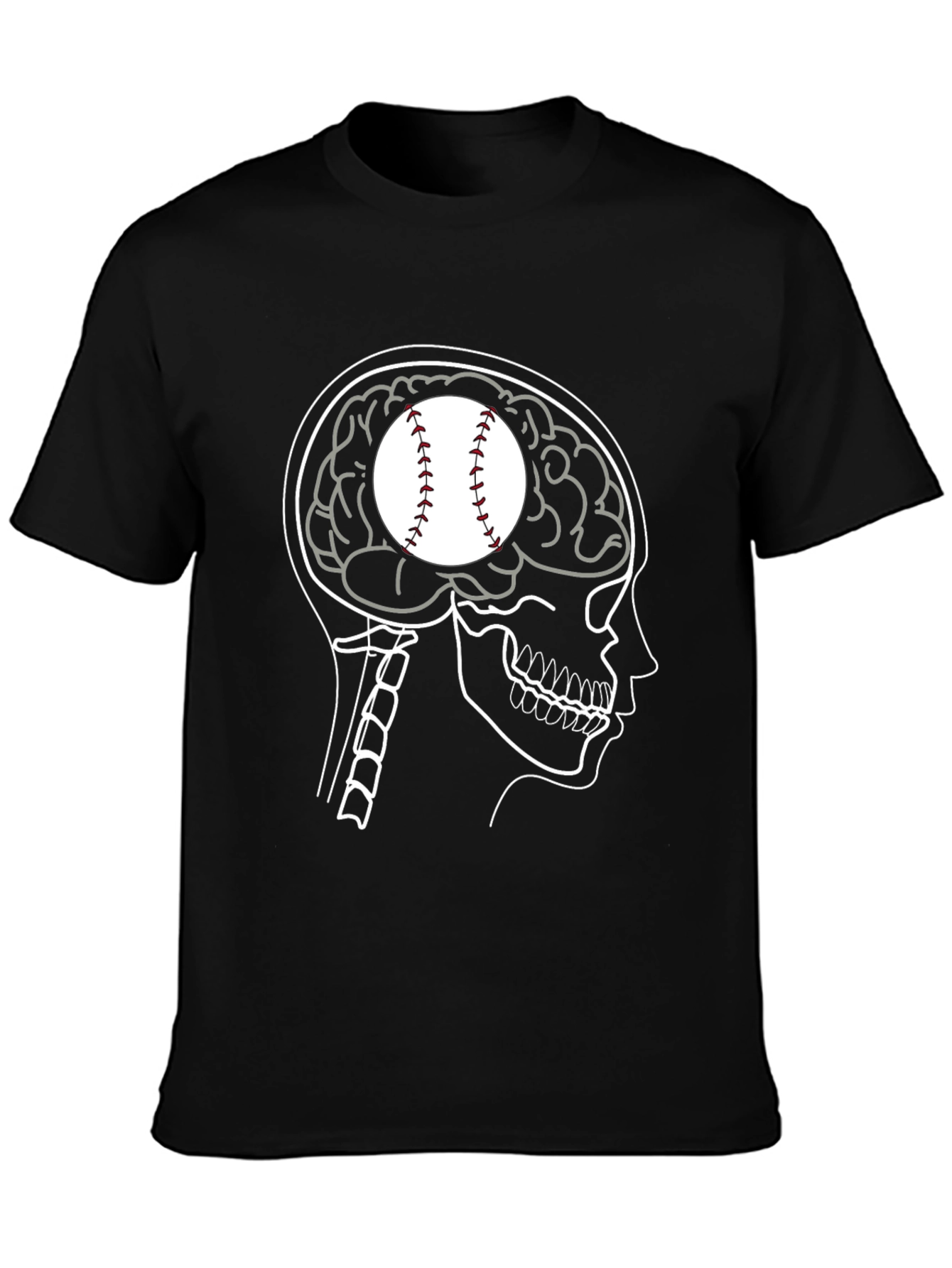 Baseball Brain T-Shirt - Funny Sports Tee