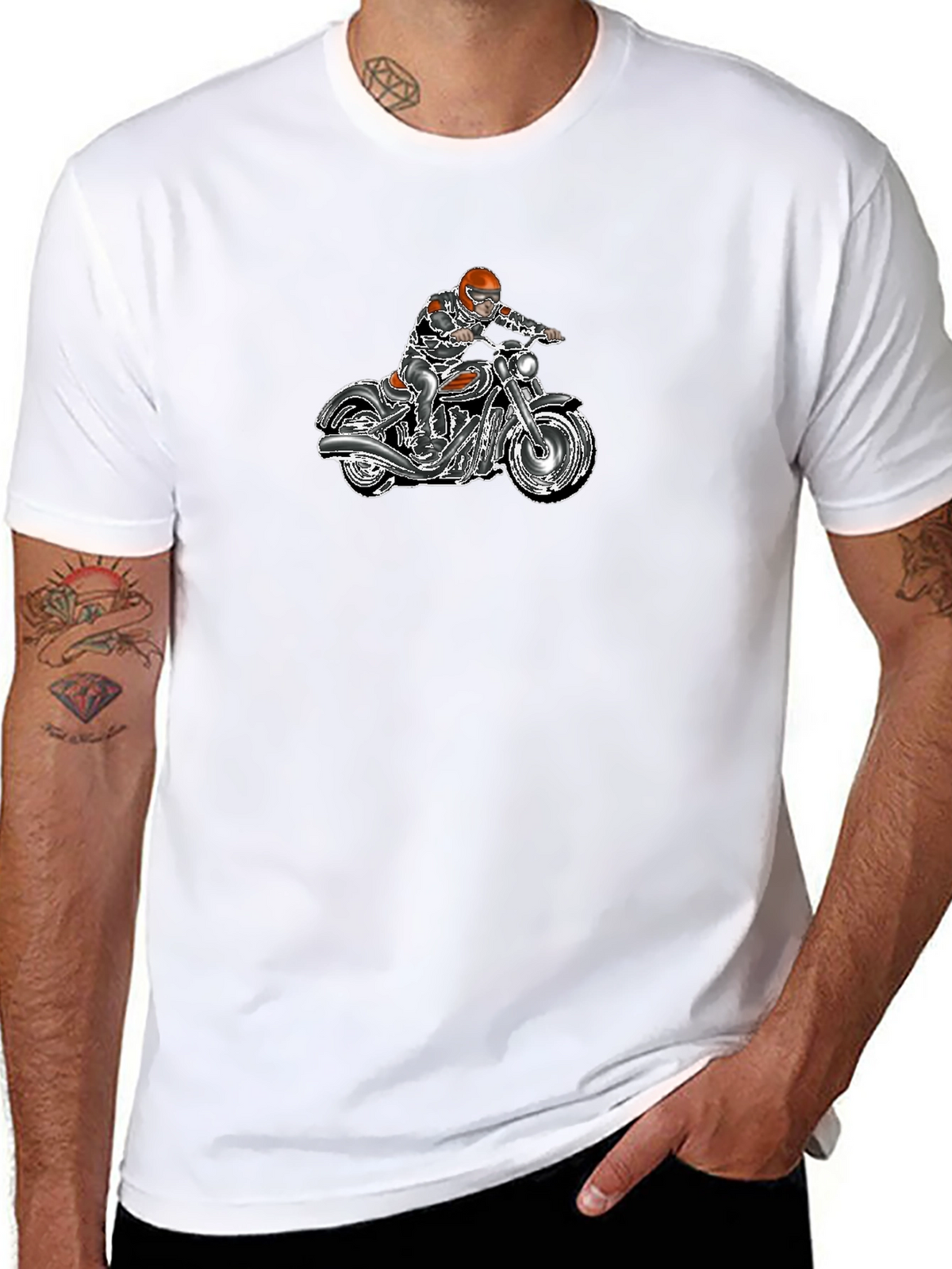 Motorcycle Graphic Tee - Ride in Style!