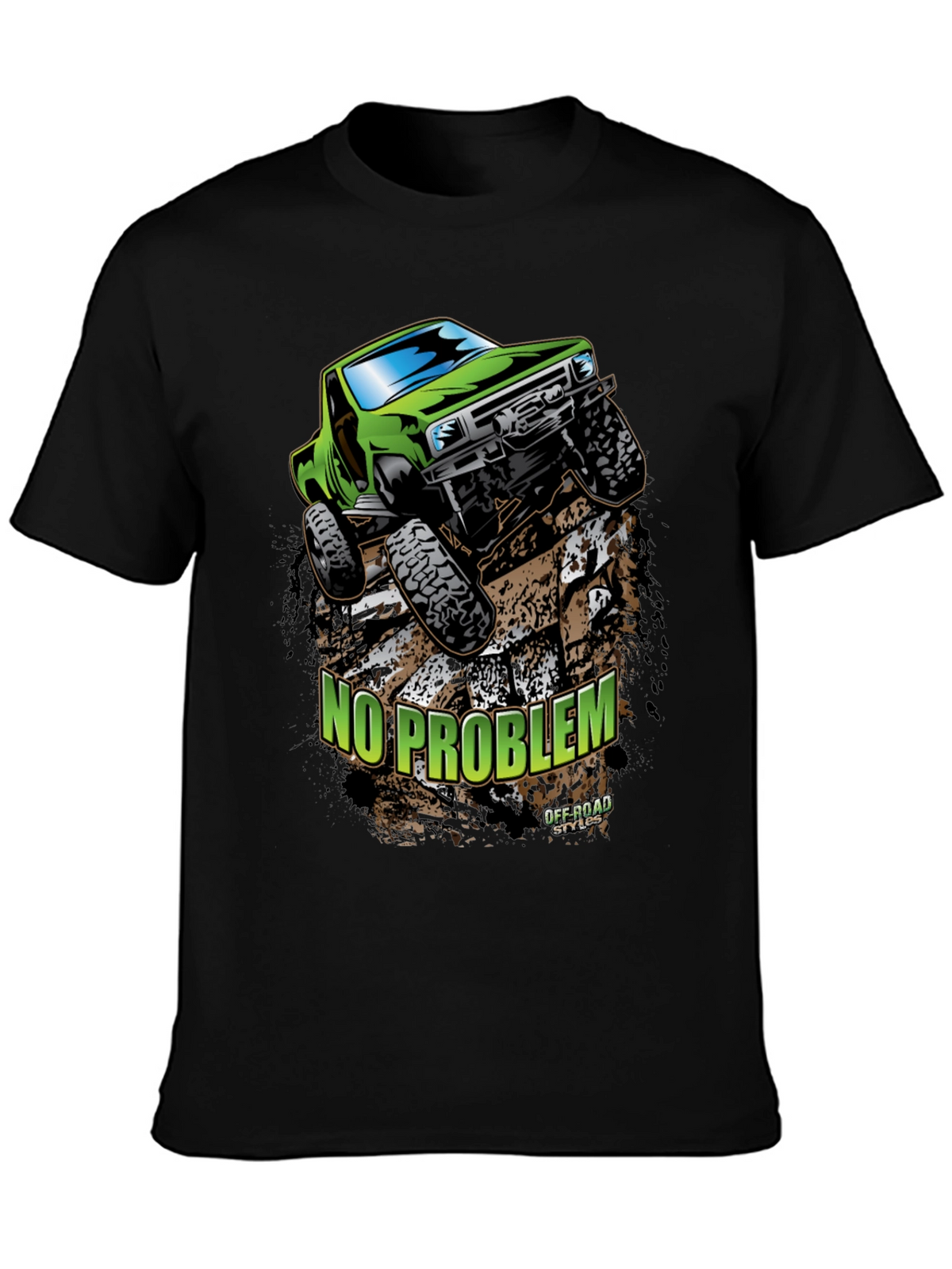 No Problem Off-Road Truck Graphic T-Shirt
