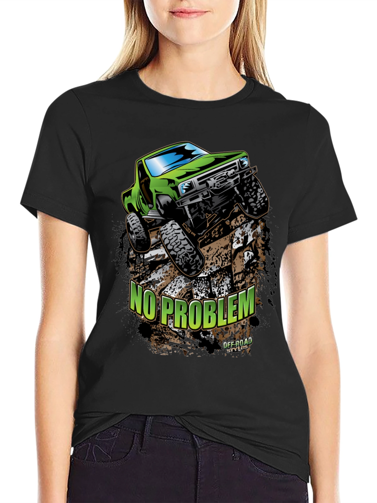 No Problem Off-Road Truck Graphic T-Shirt