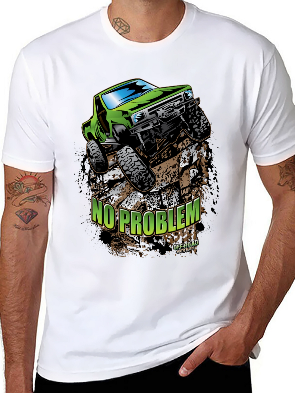 No Problem Off-Road Truck Graphic T-Shirt