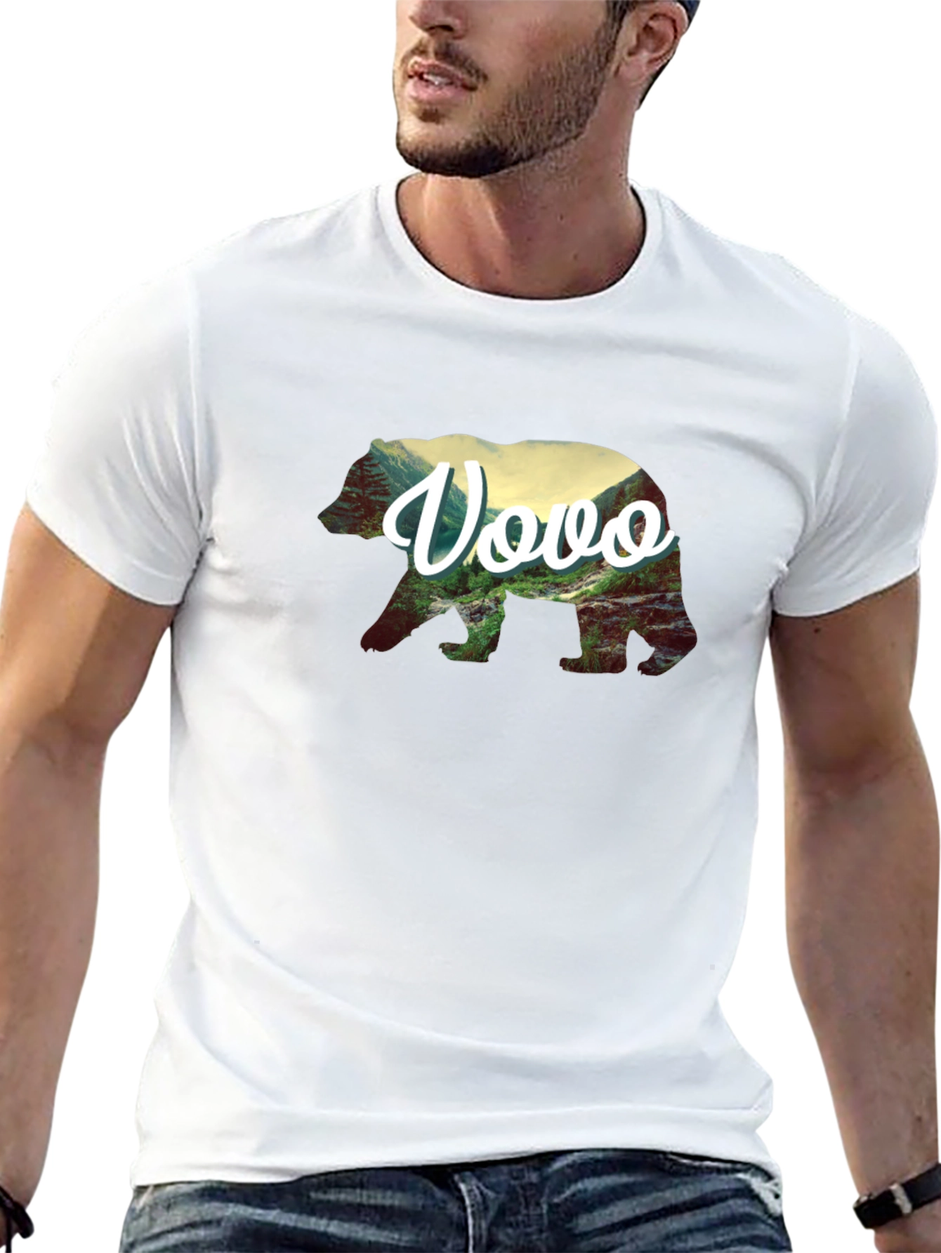Bear Vovo Mountain Tee - Cool Graphic T-Shirt