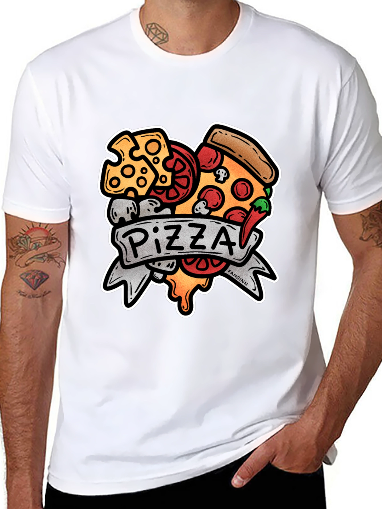 Pizza Lovers Graphic Tee - Foodie Fashion