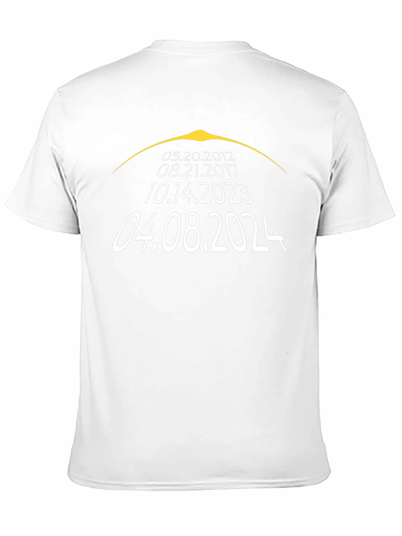 Total Solar Eclipse Dates T-Shirt - 04.08.2024