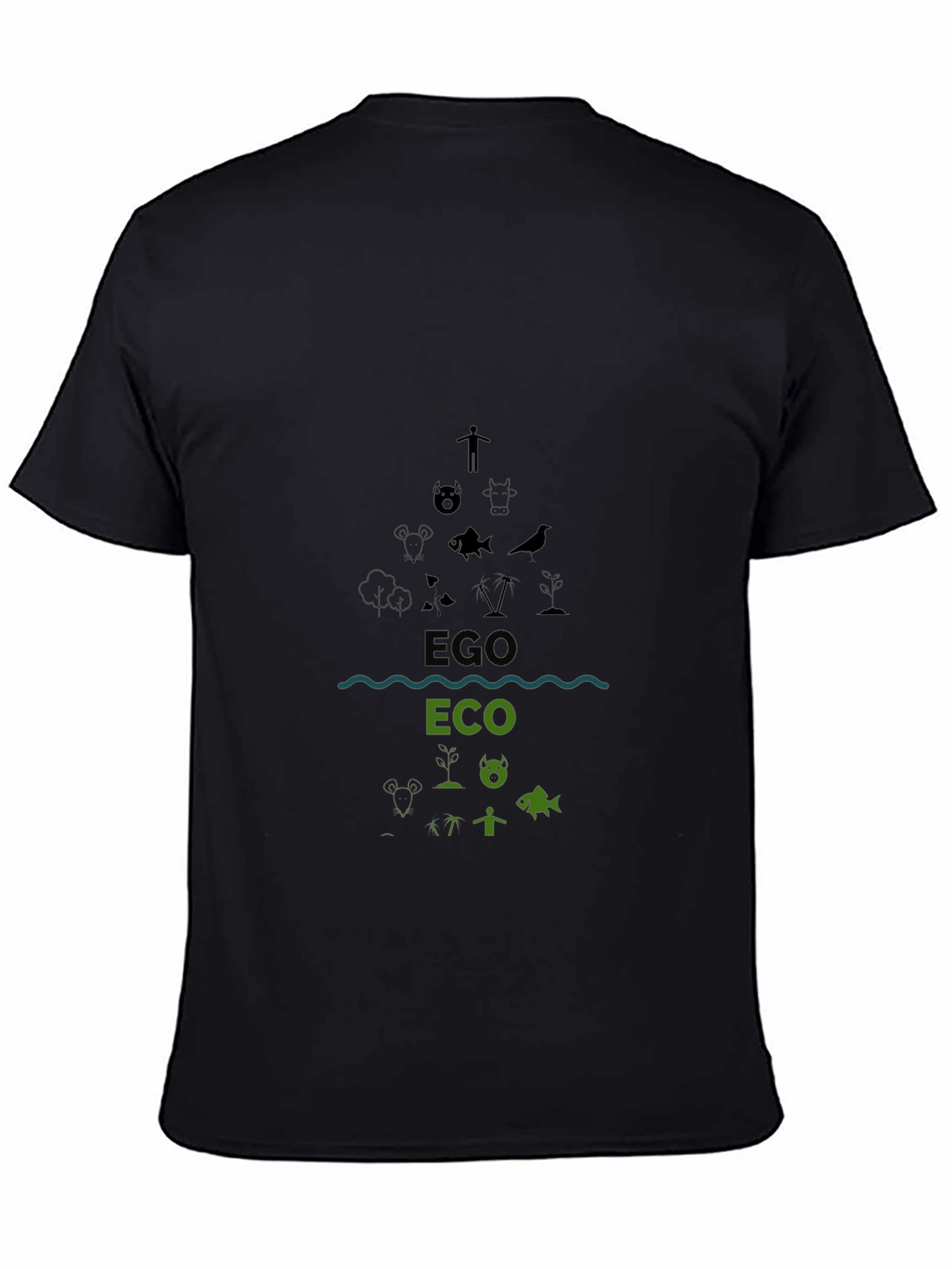 Eco/Ego Graphic Tee - Black