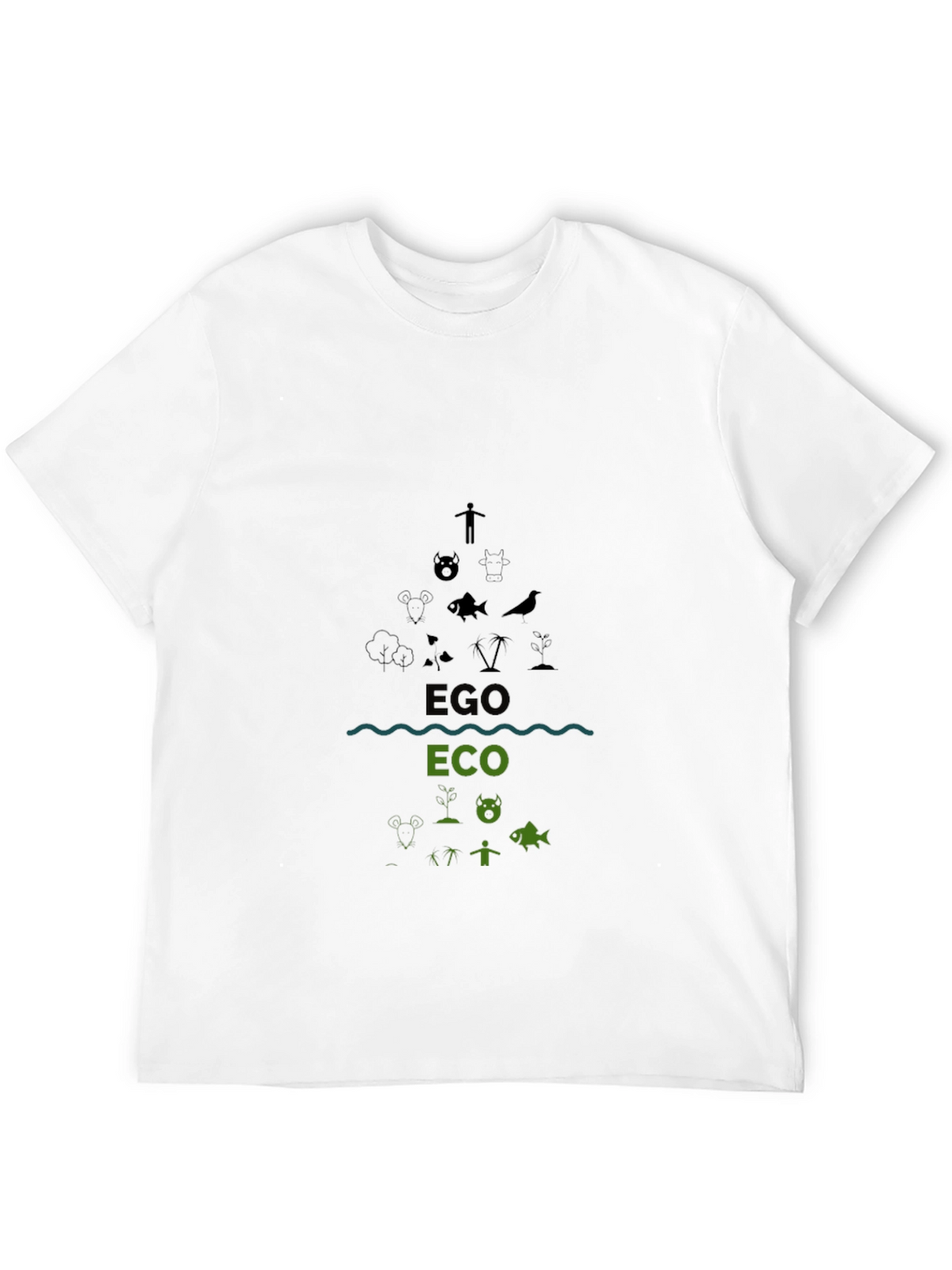 Eco/Ego Graphic Tee - Black