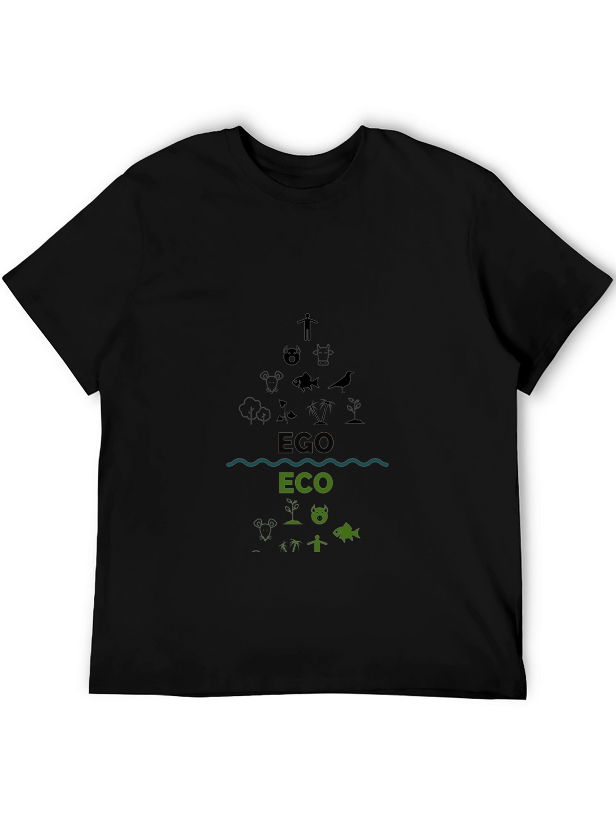 Eco/Ego Graphic Tee - Black