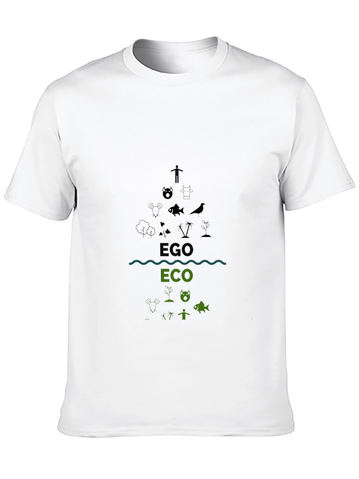 Eco/Ego Graphic Tee - Black