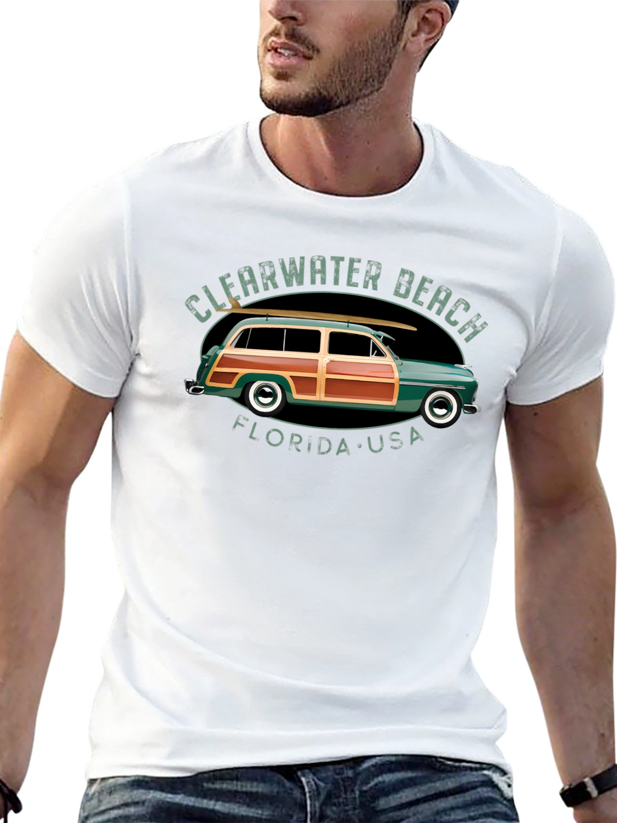 Clearwater Beach Florida Surf T-Shirt
