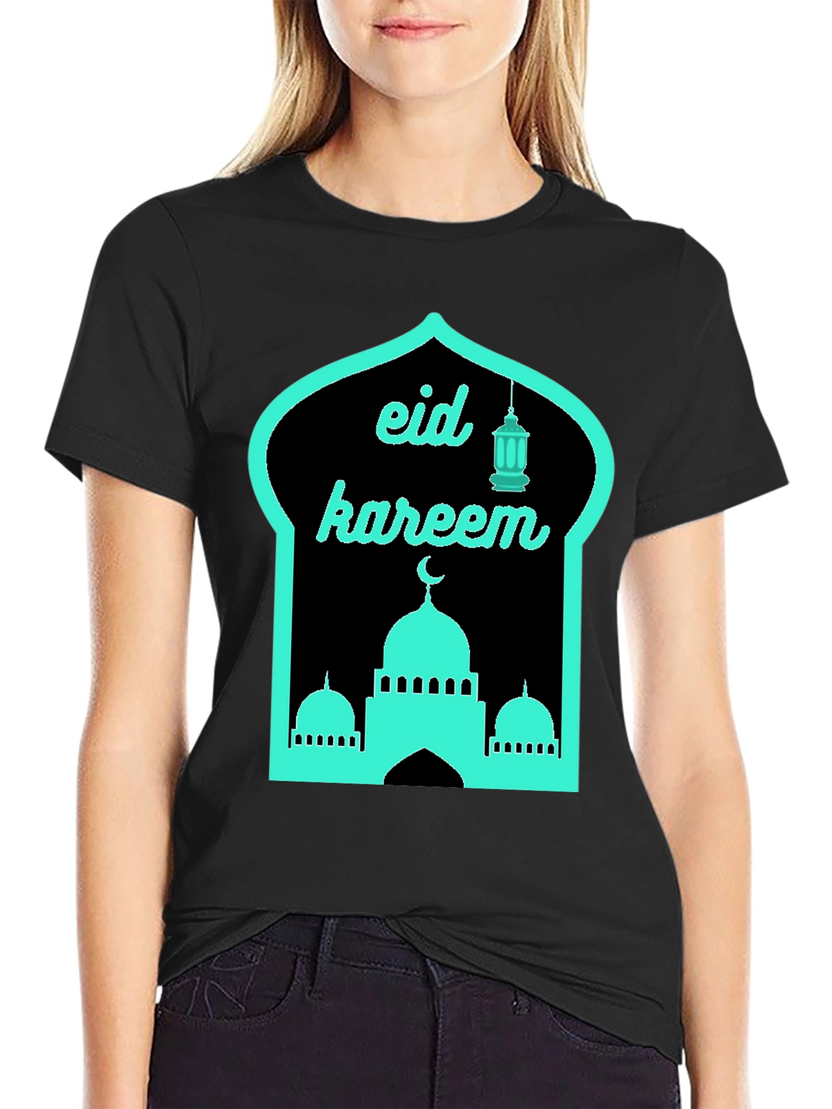 Eid Kareem T-Shirt - Mosque Lantern Design