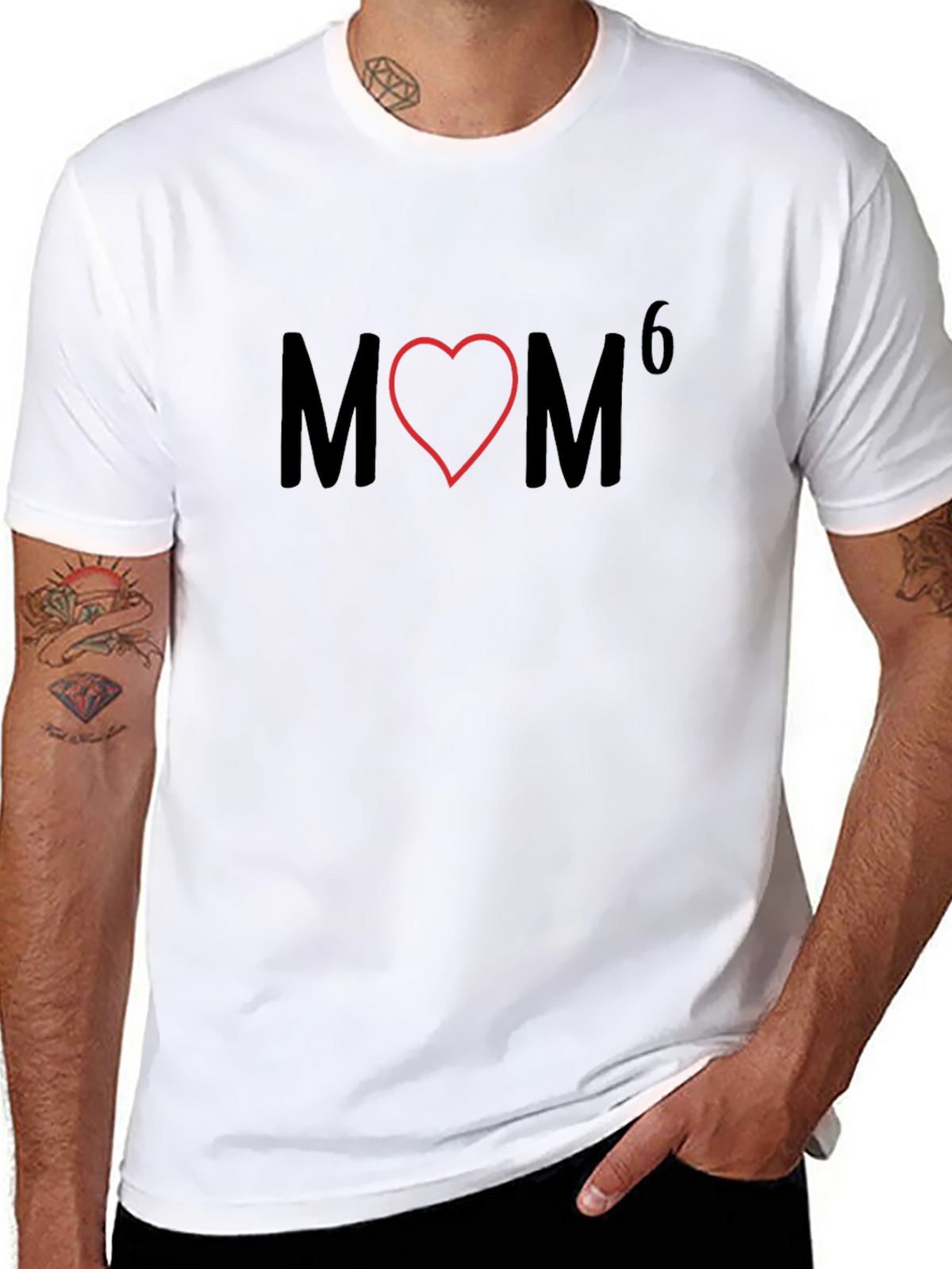 Funny MOM Heart Graphic Tee - Love Your Mom!