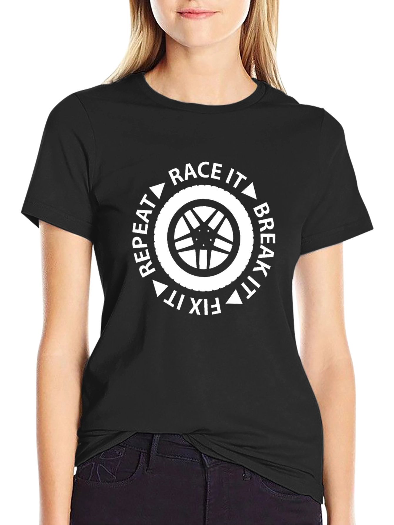Race It Break It Fix It Repeat Tee