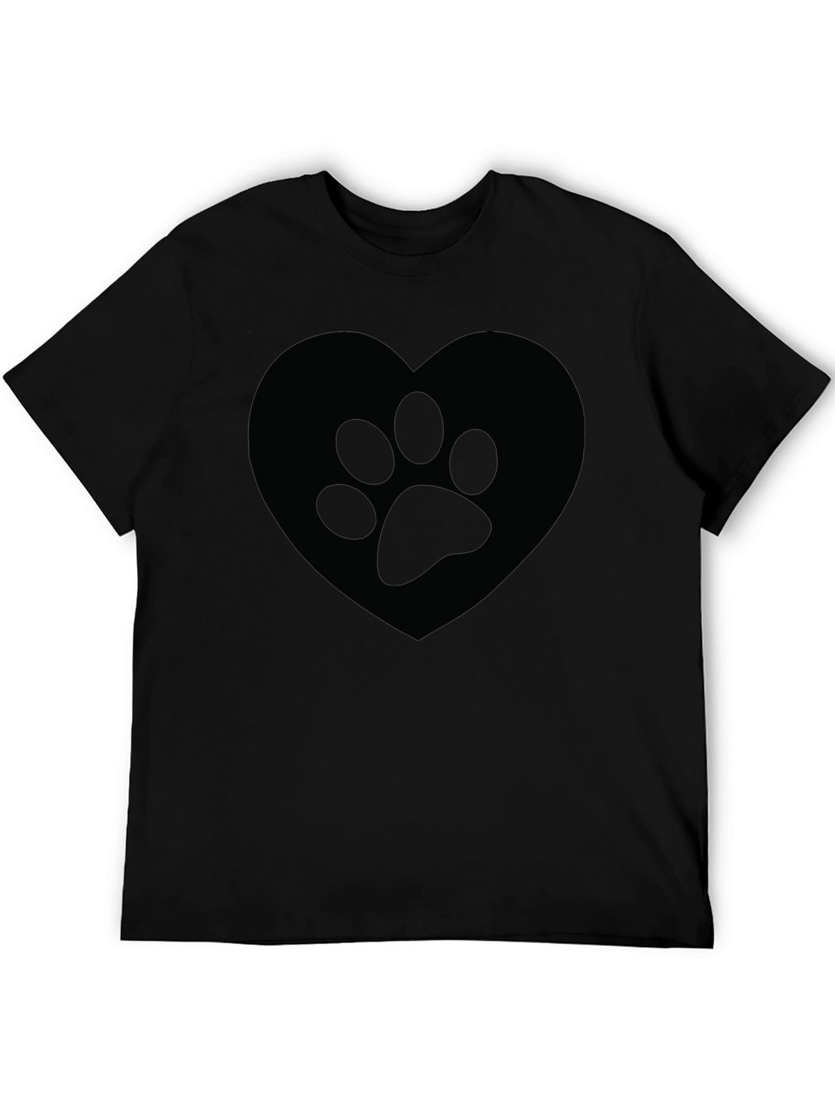 Paw Print Heart T-Shirt - Animal Lover Tee