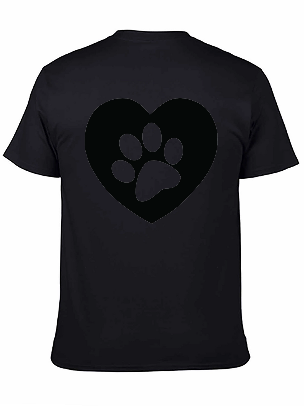 Paw Print Heart T-Shirt - Animal Lover Tee