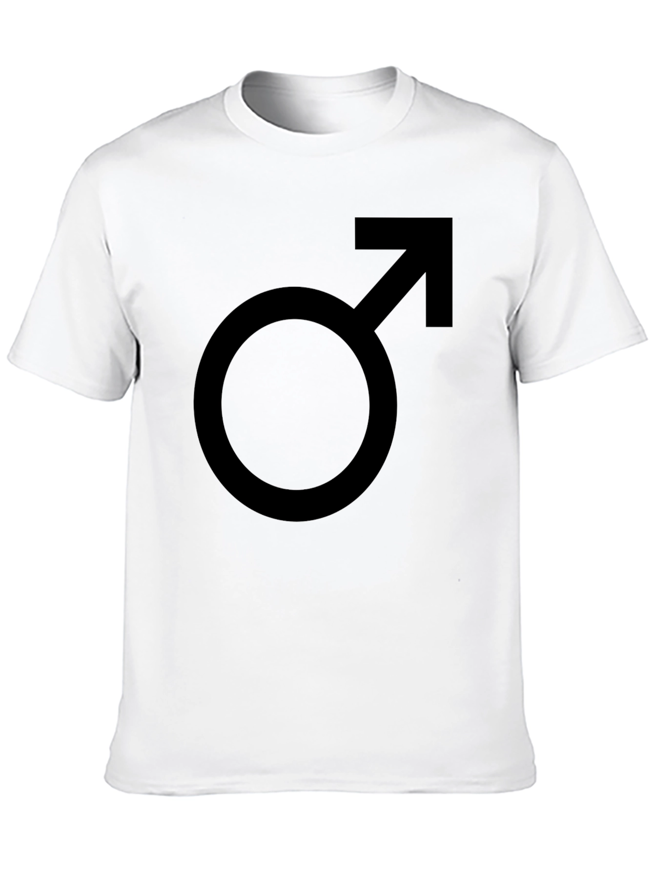 Classic Black T-Shirt with Male Symbol