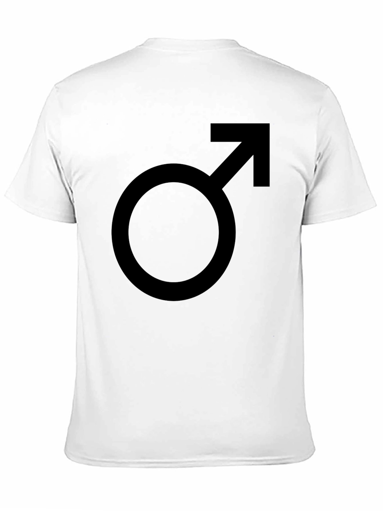 Classic Black T-Shirt with Male Symbol